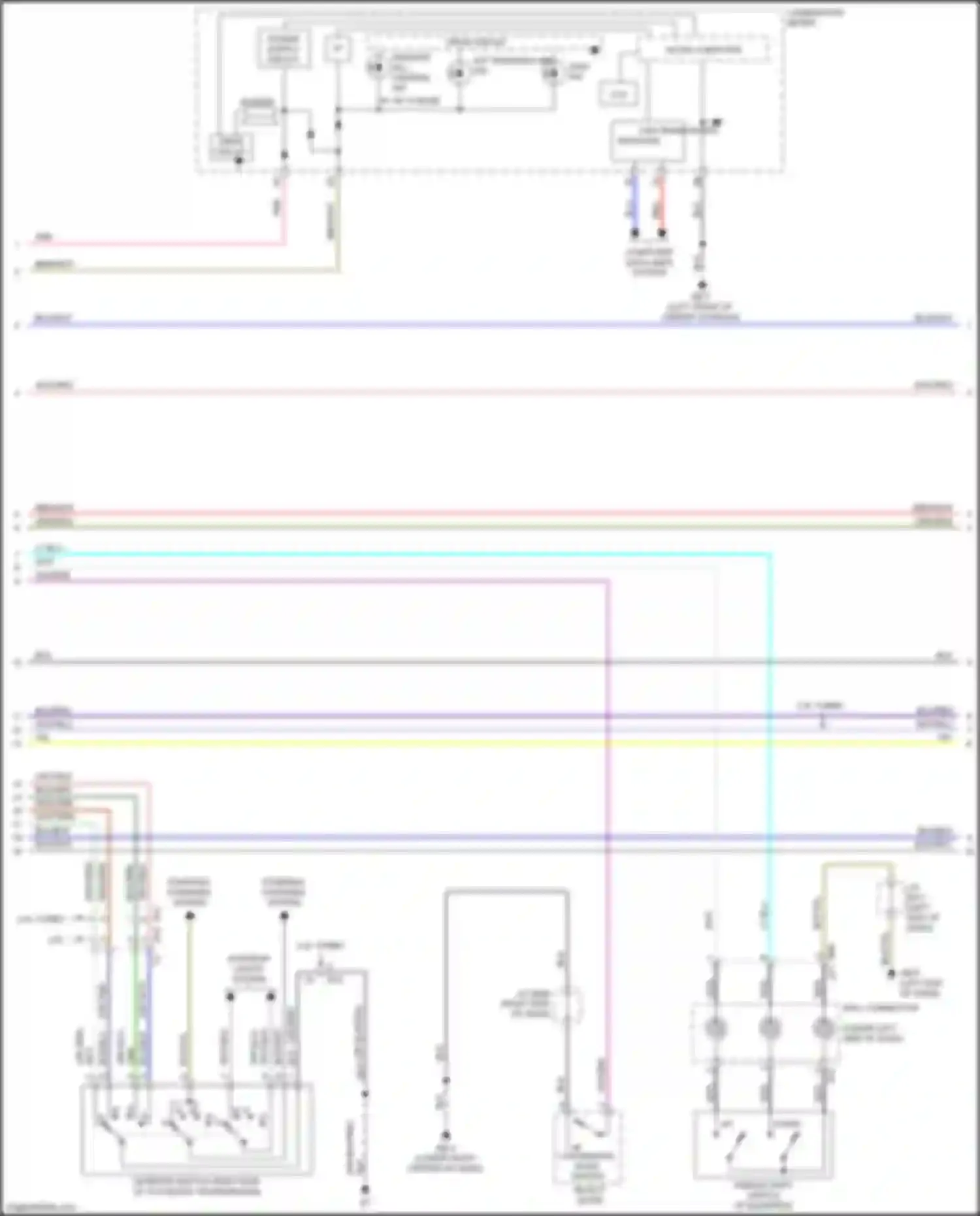 Wiring diagram paddle shift switch for Subaru Forester SJ facelift (2015-2016) (2 of 2)