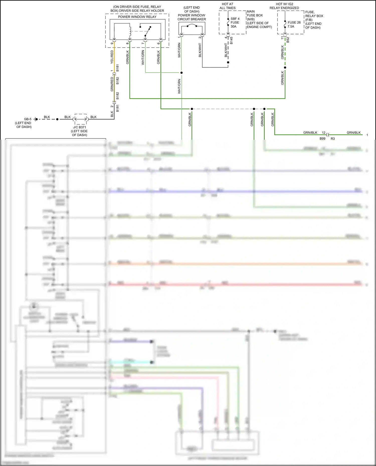 Wiring diagram pnk for Subaru Forester SJ facelift (2015-2016) (36 of 86)