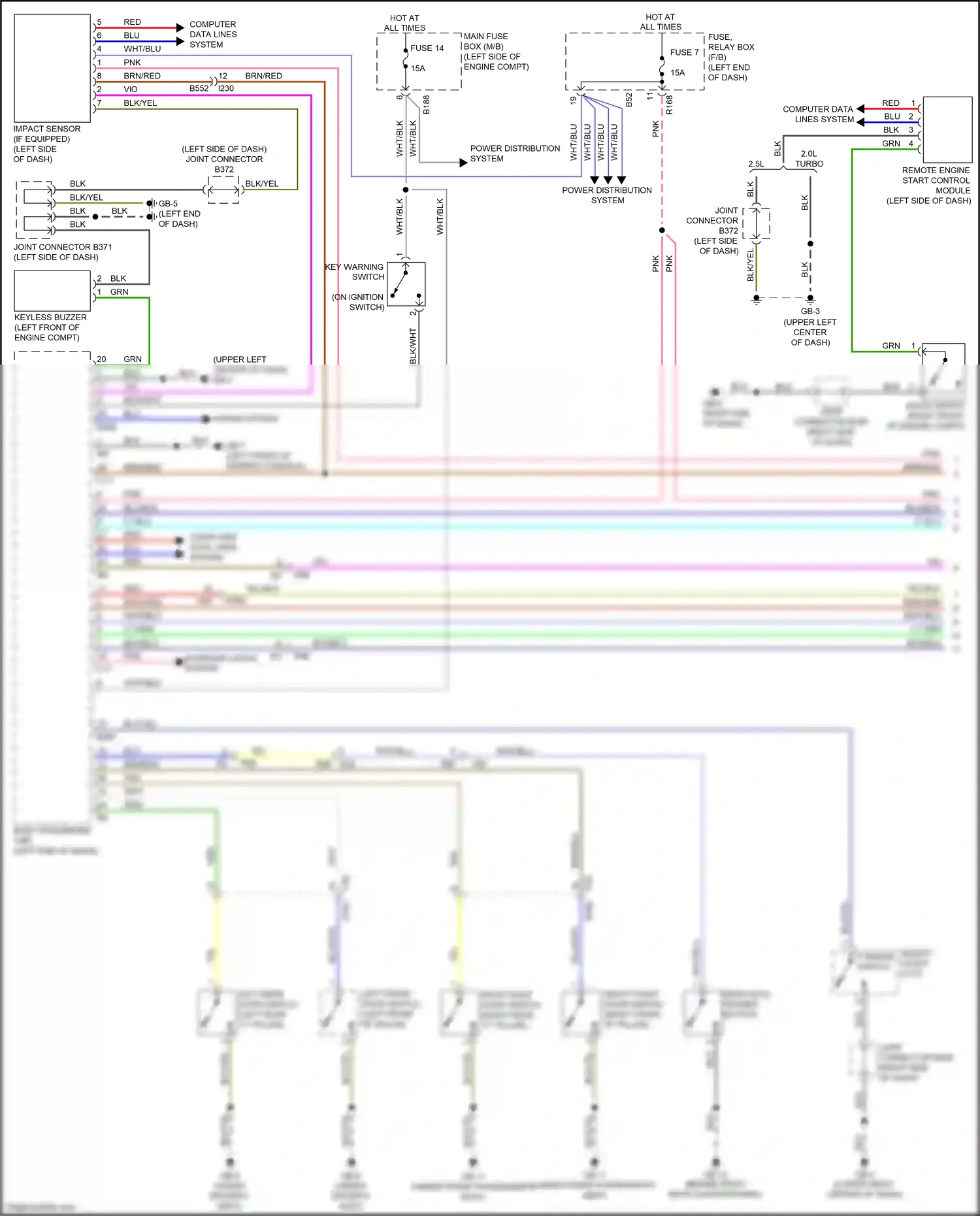 Subaru Forester SJ facelift (2015-2016) power distribution system wiring diagram  (26 of 27)