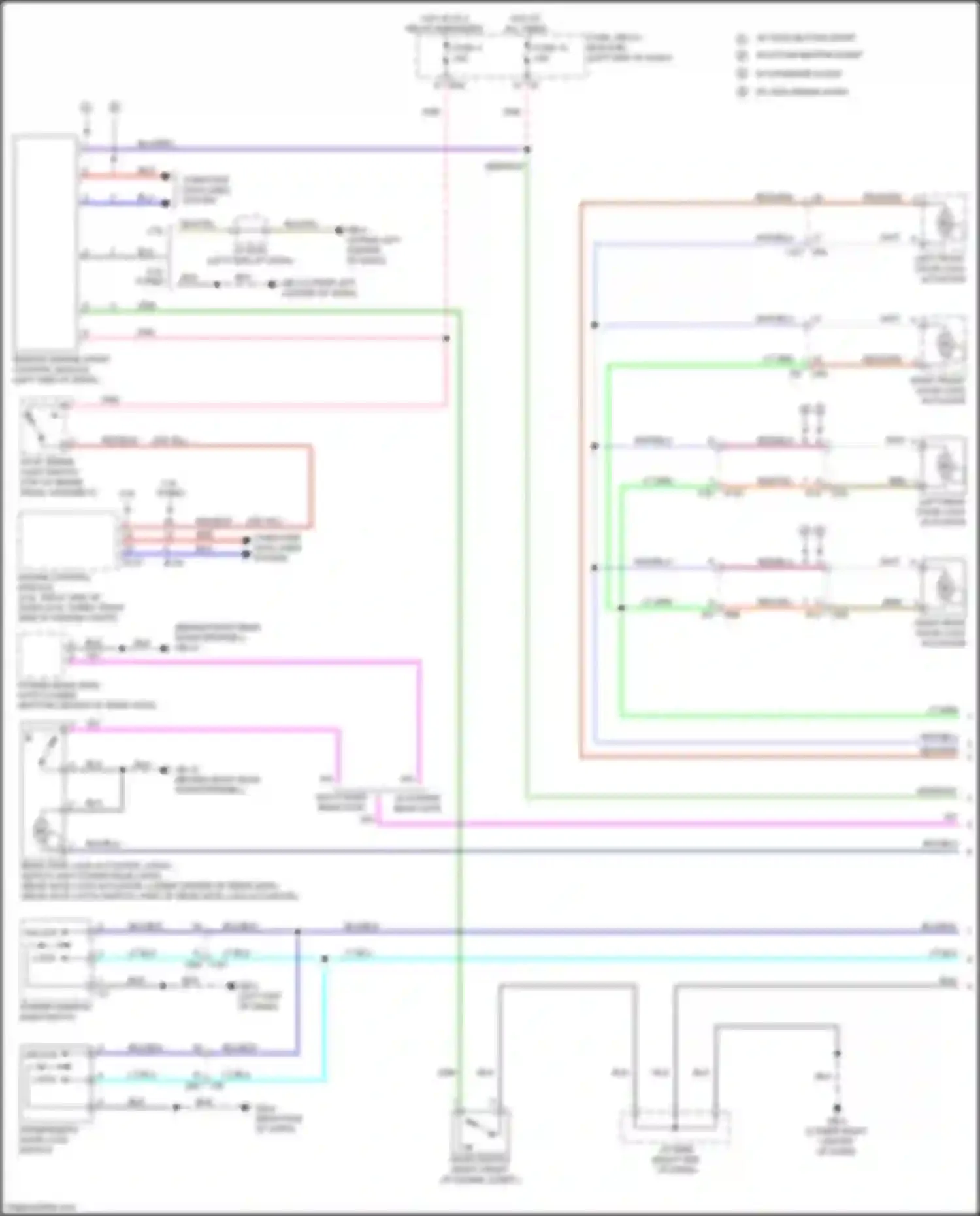 Wiring diagram power window main switch for Subaru Forester SJ facelift (2015-2016) (9 of 9)