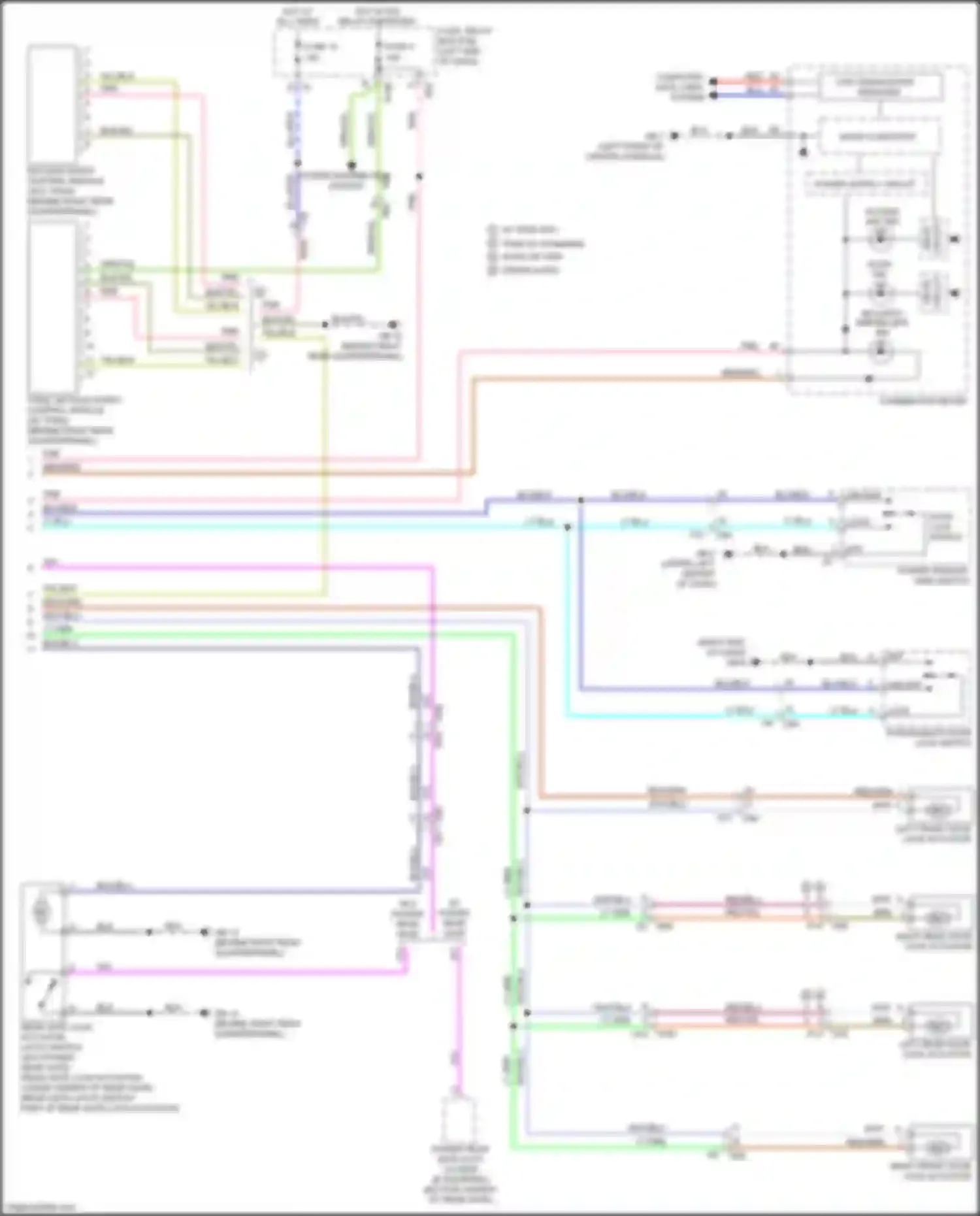 Wiring diagram power window main switch for Subaru Forester SJ facelift (2015-2016) (2 of 9)