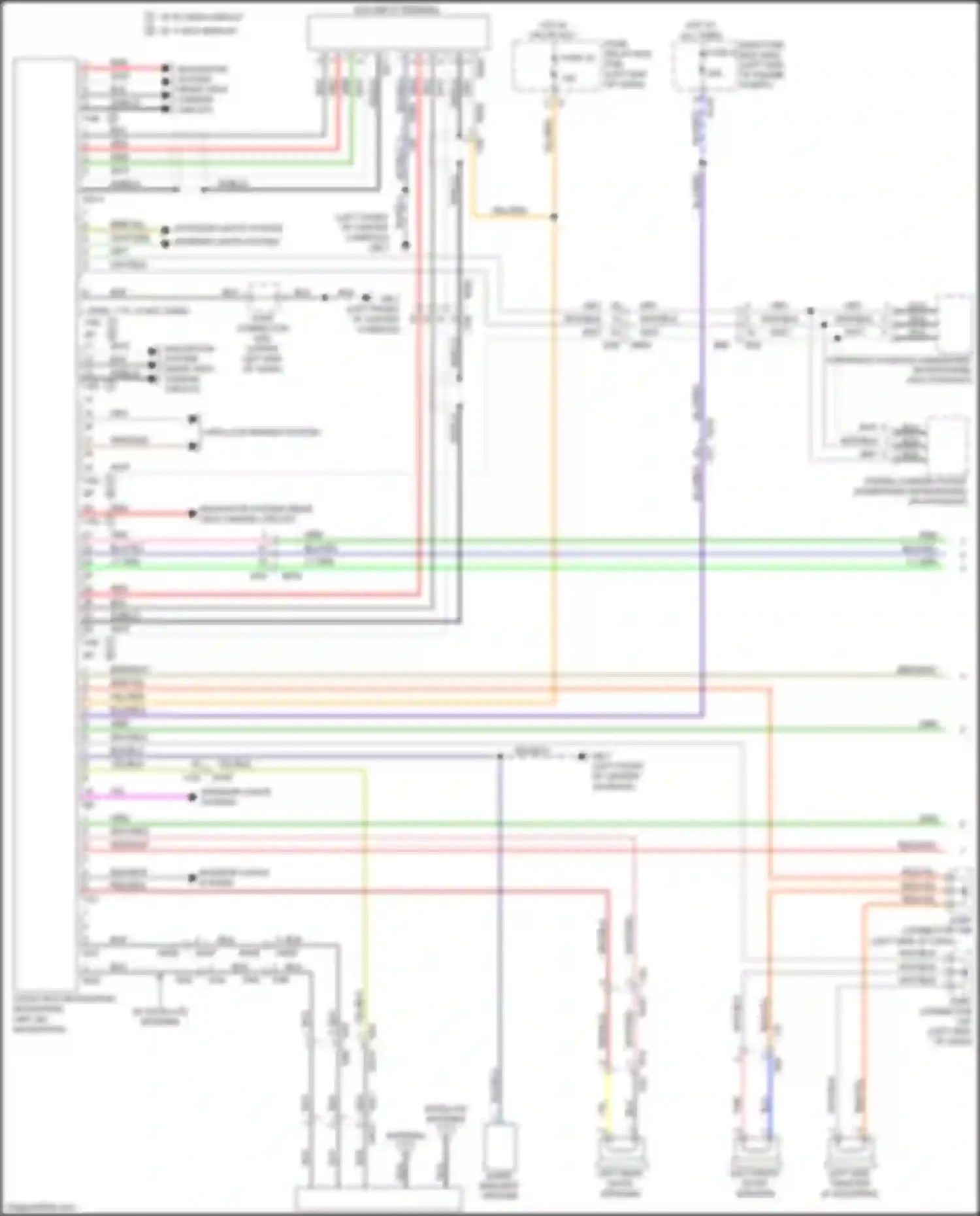 Wiring diagram rear view camera circuit for Subaru Forester SJ facelift (2015-2016) (3 of 8)
