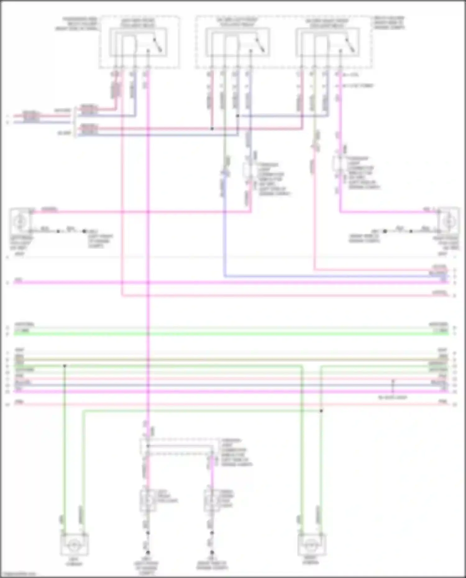 Wiring diagram right front fog light for Subaru Forester SJ facelift (2015-2016) (2 of 2)