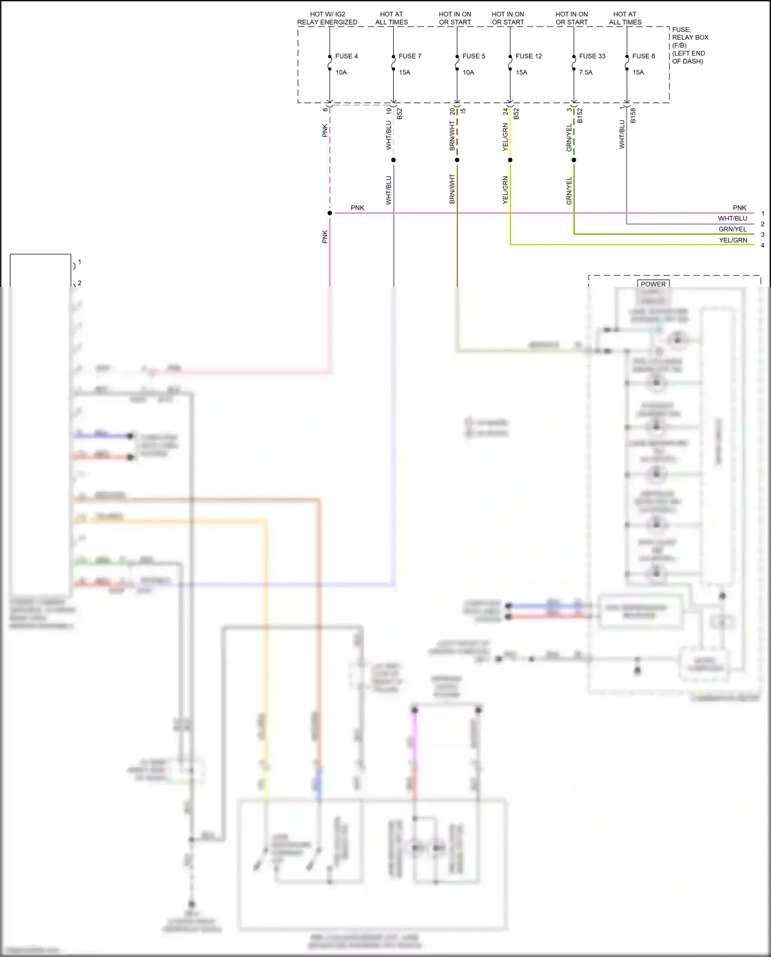 Wiring diagram stereo camera for Subaru Forester SJ facelift (2015-2016) (2 of 5)
