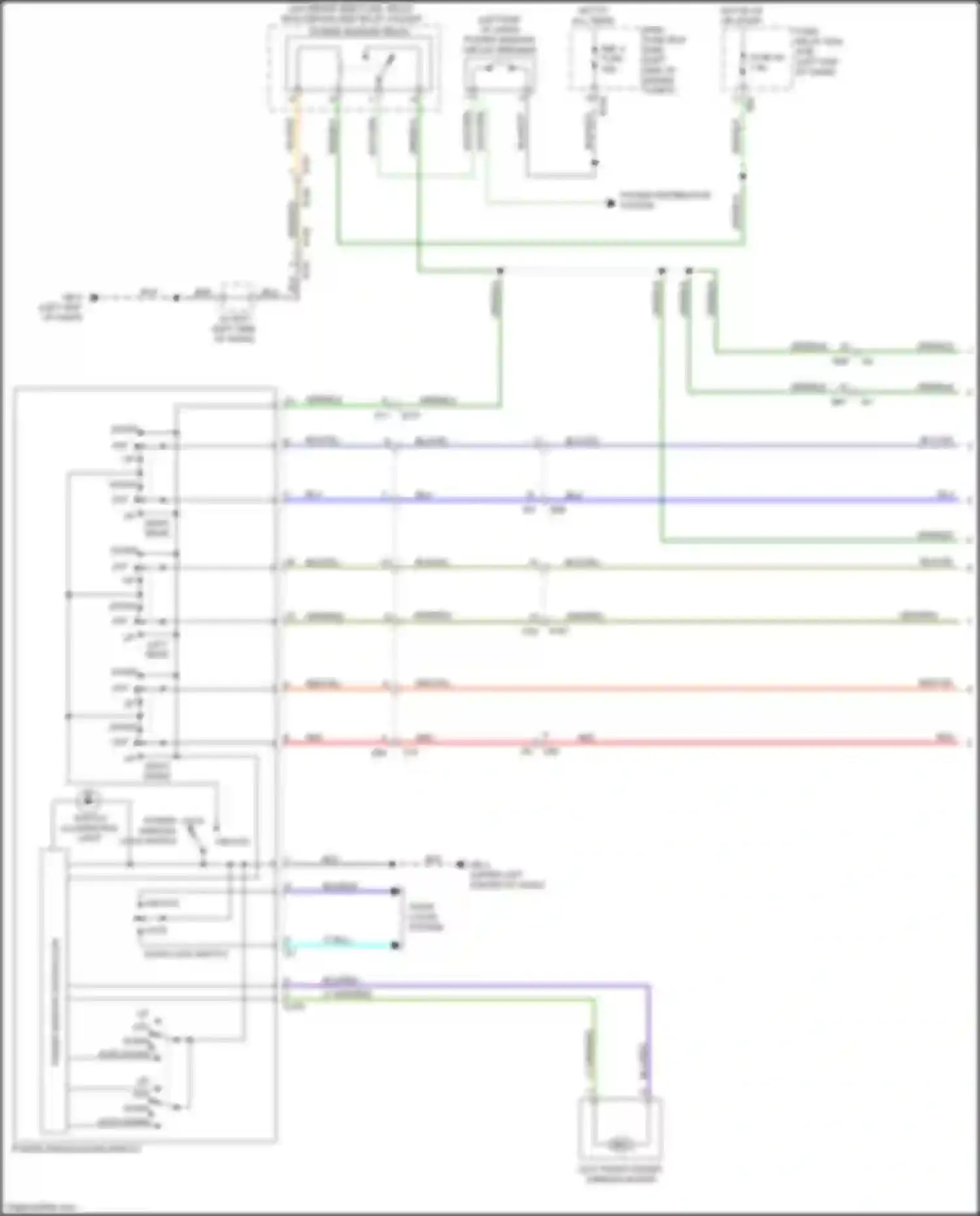 Wiring diagram switch illumination light for Subaru Forester SJ facelift (2015-2016) (1 of 2)
