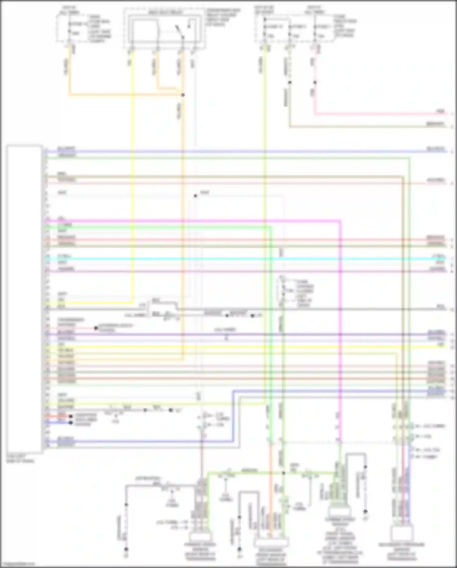 Wiring diagram turbine speed sensor for Subaru Forester SJ facelift (2015-2016) (3 of 3)