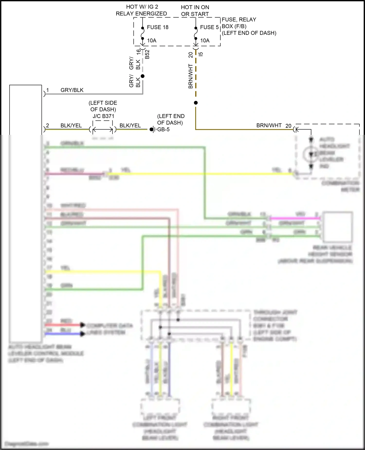 Wiring diagram vio for Subaru Forester SJ facelift (2015-2016) (5 of 68)
