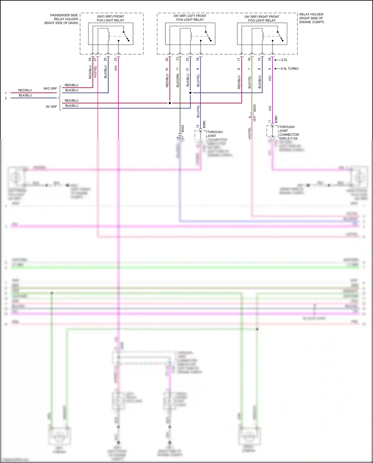 Wiring diagram w/ auto light for Subaru Forester SJ facelift (2015-2016) (5 of 6)