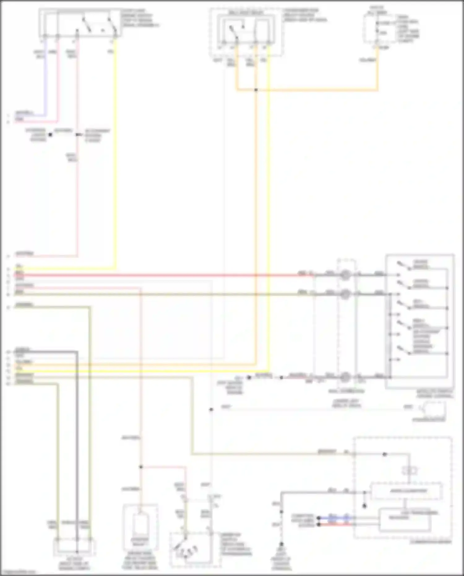 Wiring diagram w/ eyesight system, x mode for Subaru Forester SJ facelift (2015-2016) (2 of 3)