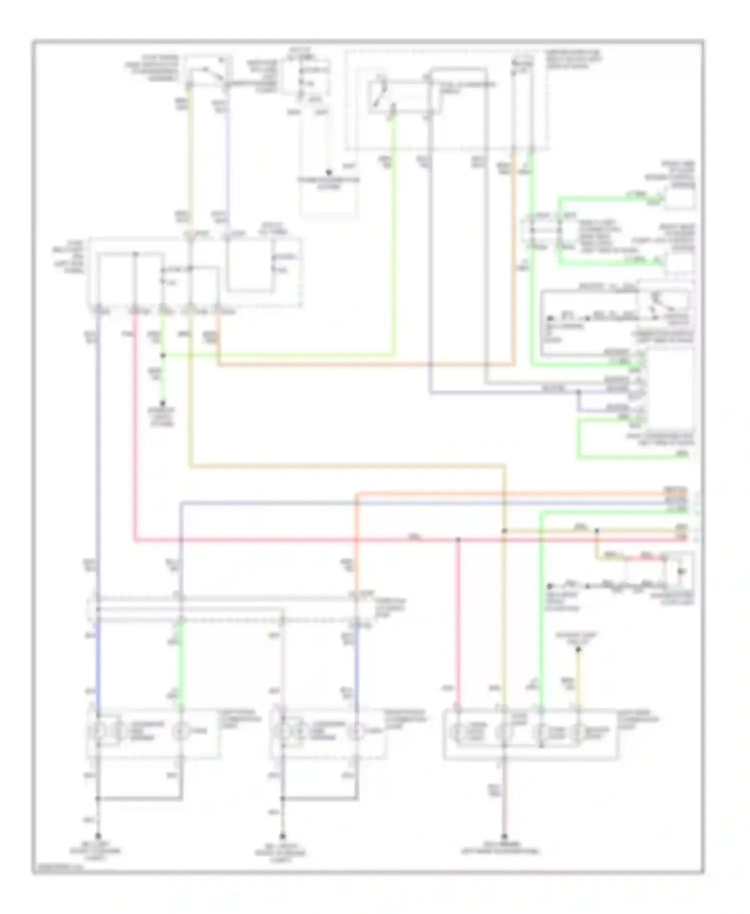 Forester Subaru SJ (2012-2015): Exterior lamps circuit (1 of 2)
