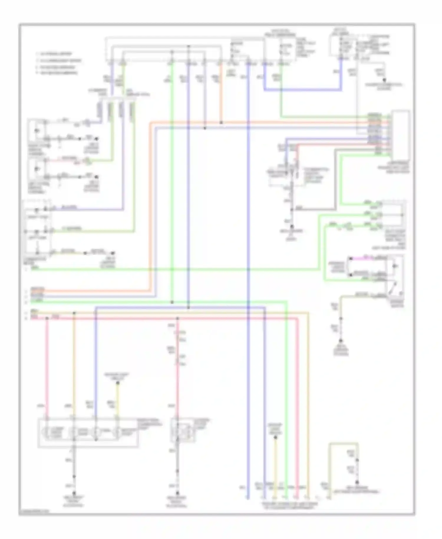 Forester Subaru SJ (2012-2015): Exterior lamps circuit (2 of 2)