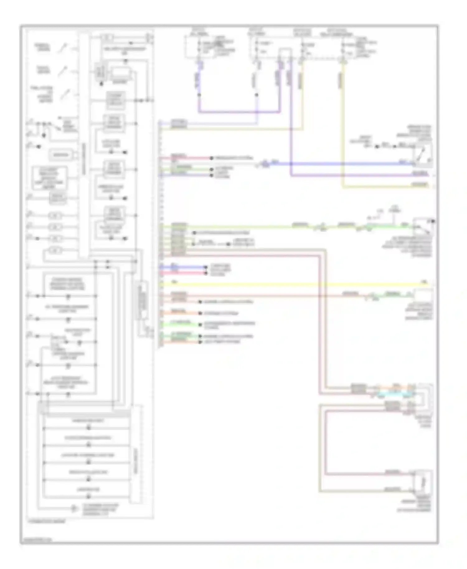 Forester Subaru SJ (2012-2015): Instrument cluster circuit (1 of 2)
