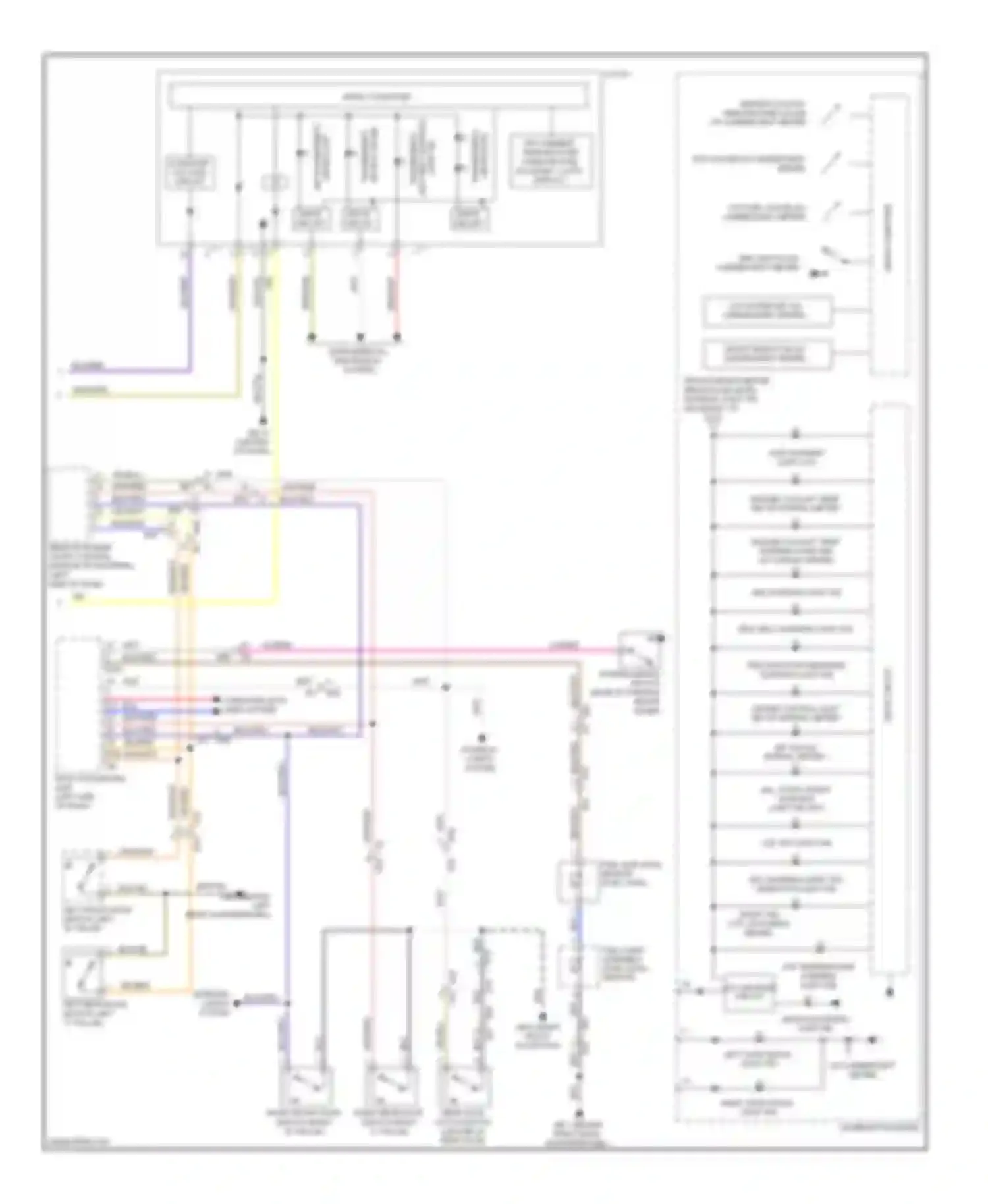 Forester Subaru SJ (2012-2015): Instrument cluster circuit (2 of 2)