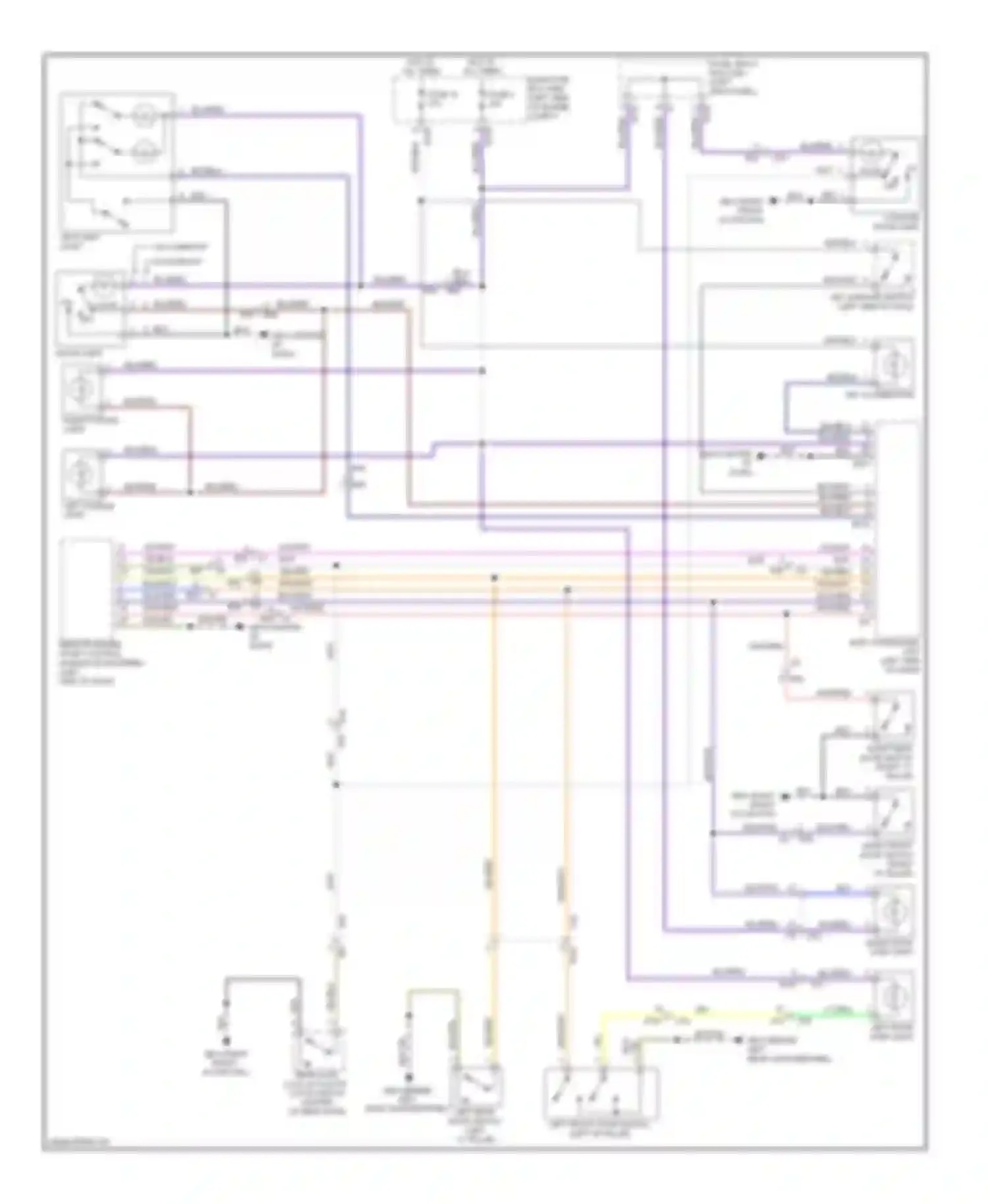 Forester Subaru SJ (2012-2015): Courtesy lamps circuit