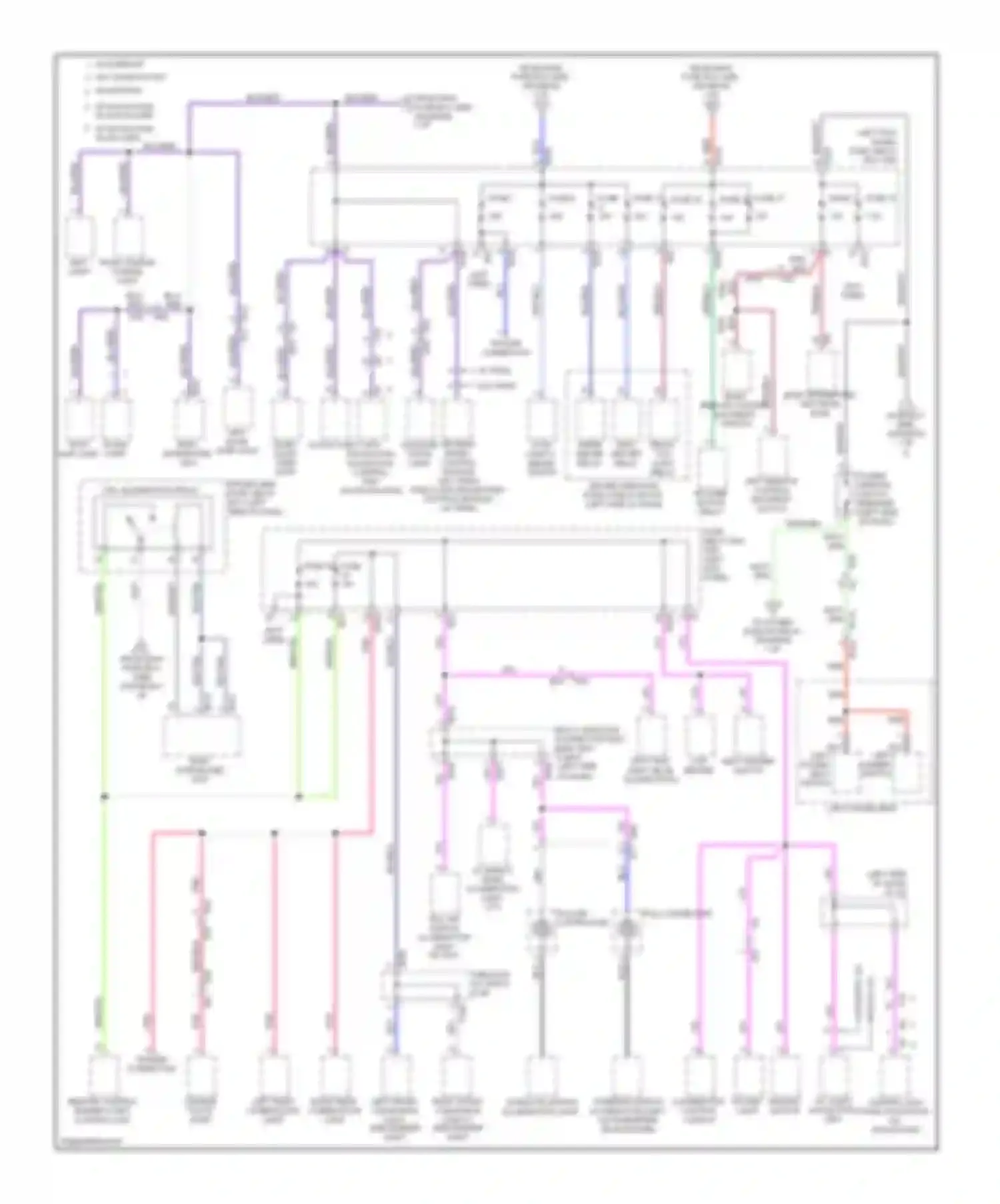 Forester Subaru SJ (2012-2015): Power distribution circuit (2 of 4)