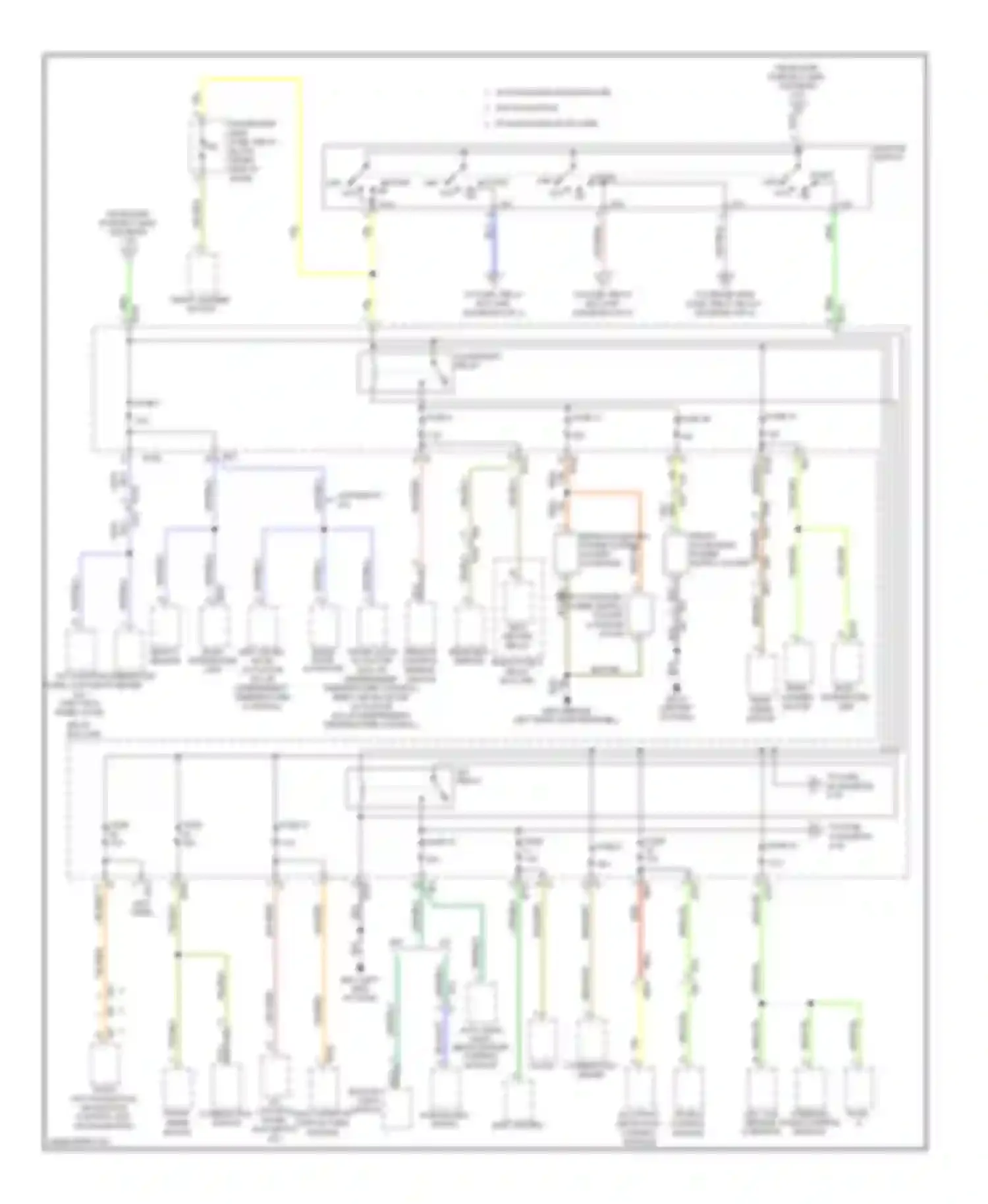 Forester Subaru SJ (2012-2015): Power distribution circuit (3 of 4)