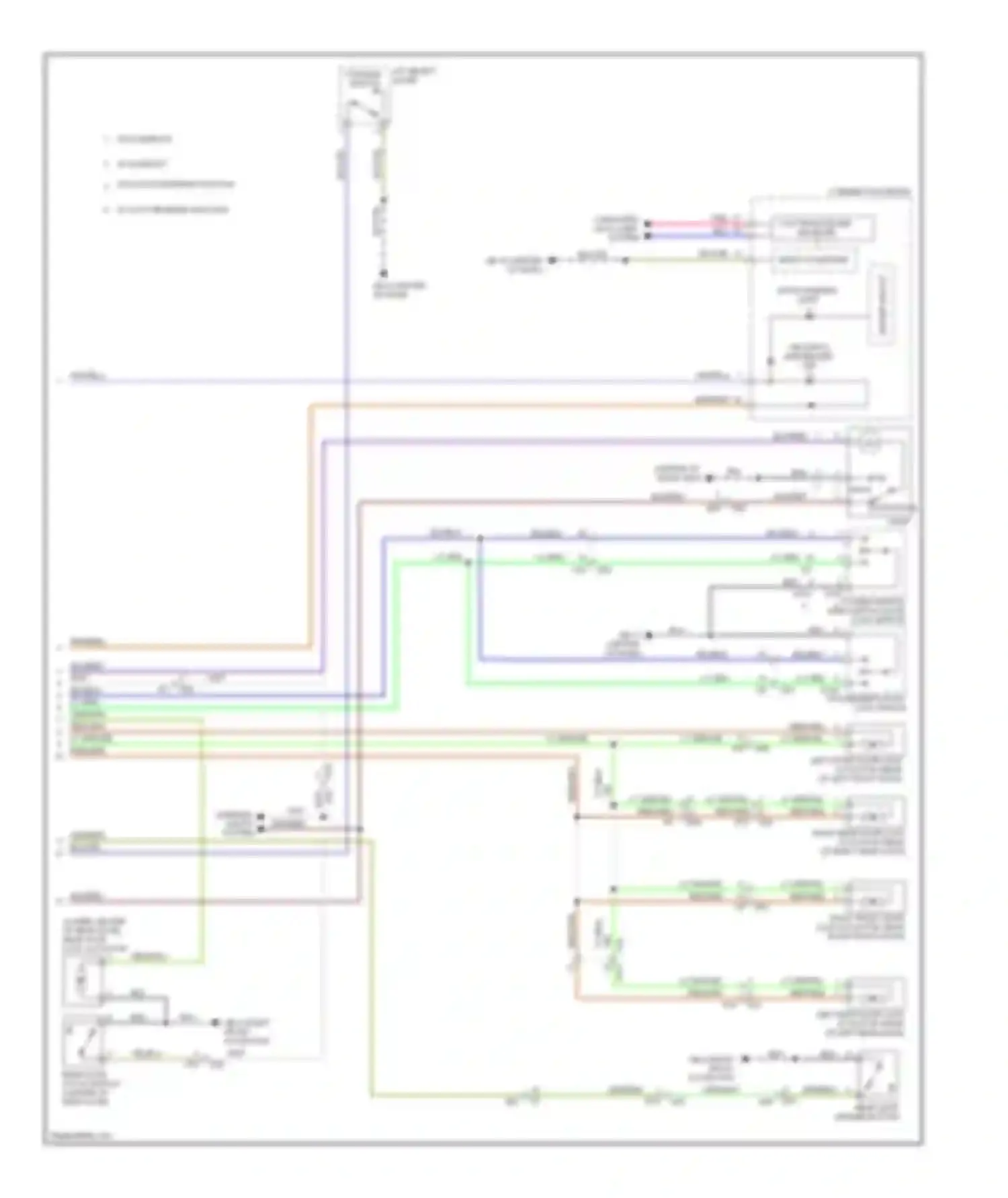 Forester Subaru SJ (2012-2015): Power door locks circuit (2 of 2)