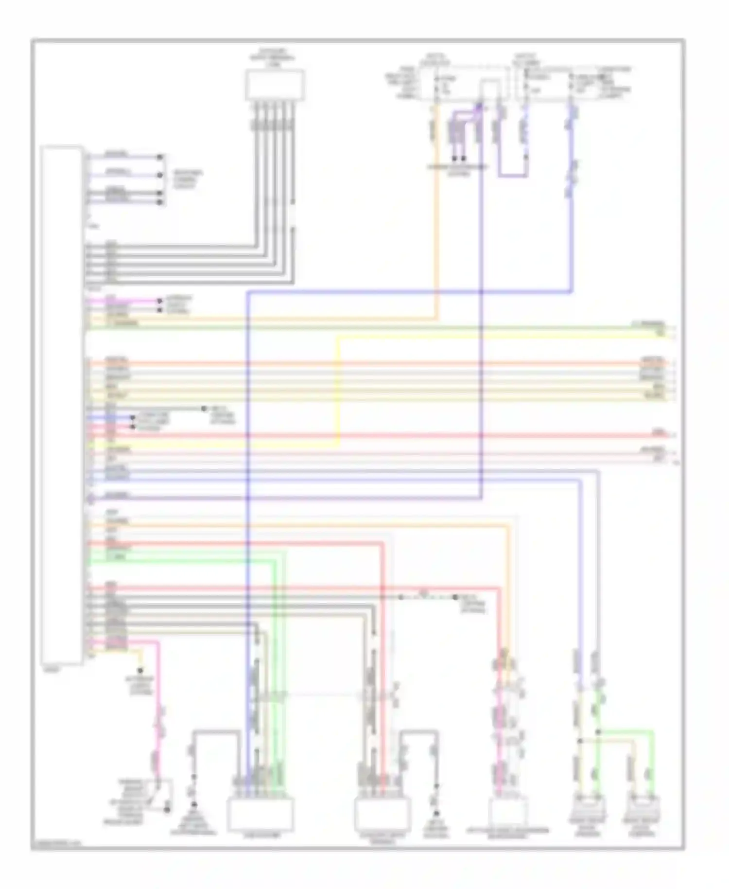 Forester Subaru SJ (2012-2015): Radio circuit, except base (1 of 2)