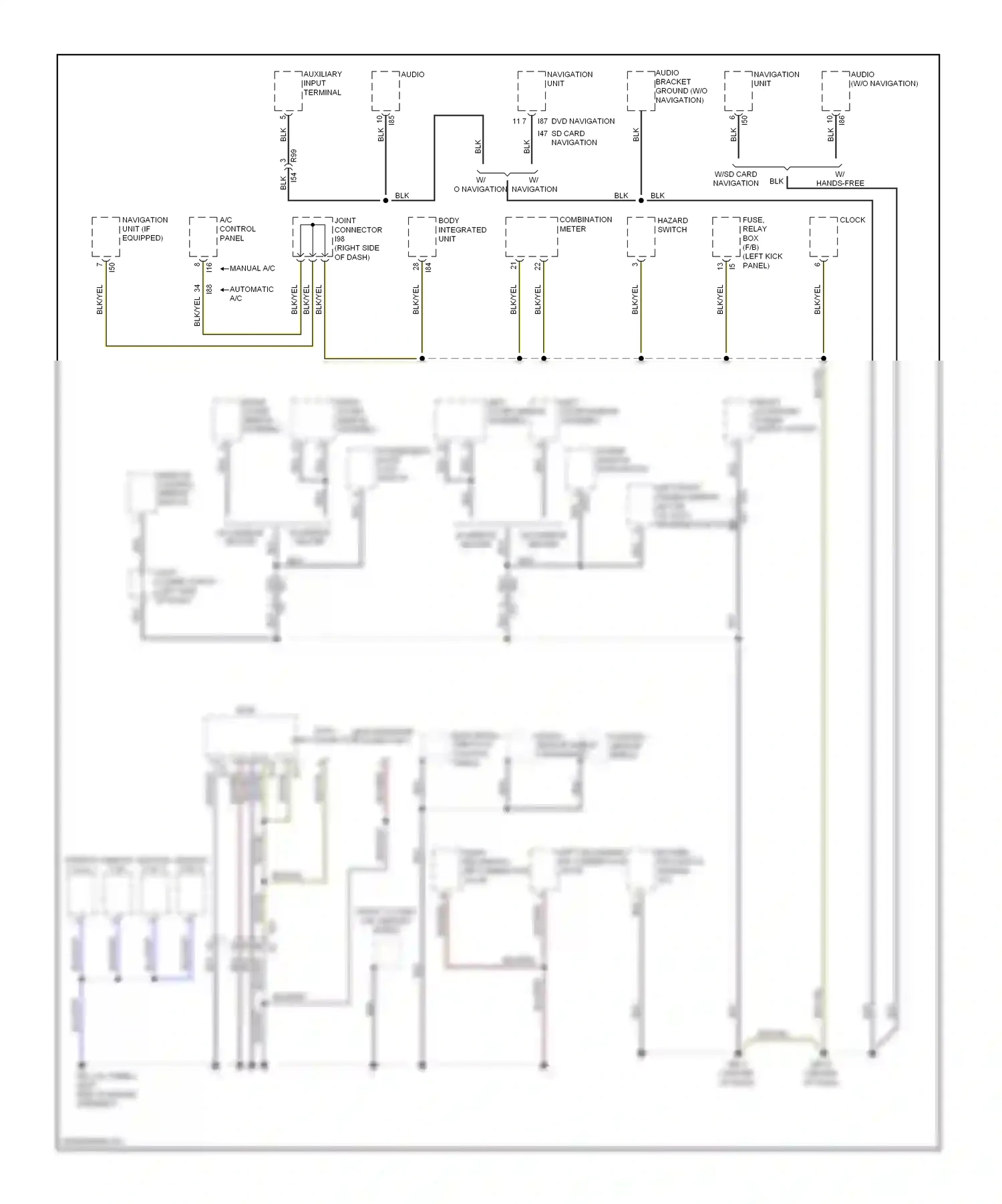 Wiring diagram blk for Subaru Forester SJ (2012-2015) (4 of 67)