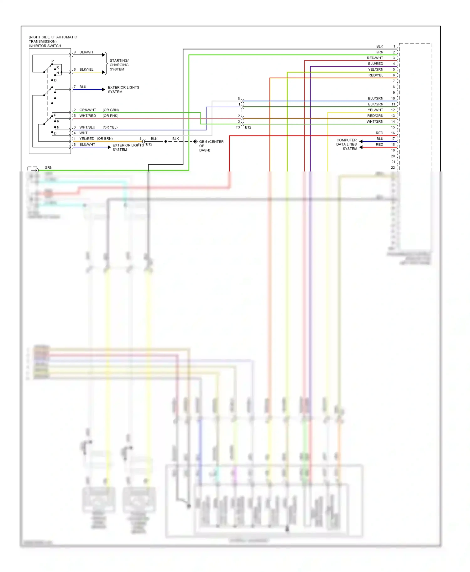Wiring diagram blk/wht for Subaru Forester SJ (2012-2015) (20 of 51)