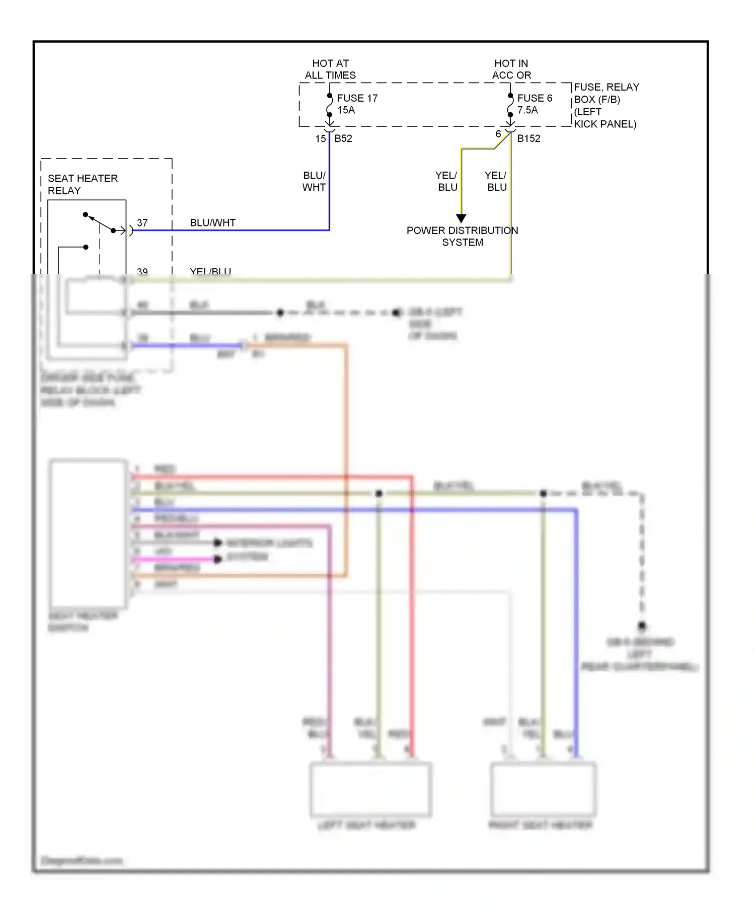 Wiring diagram blu/wht for Subaru Forester SJ (2012-2015) (4 of 28)