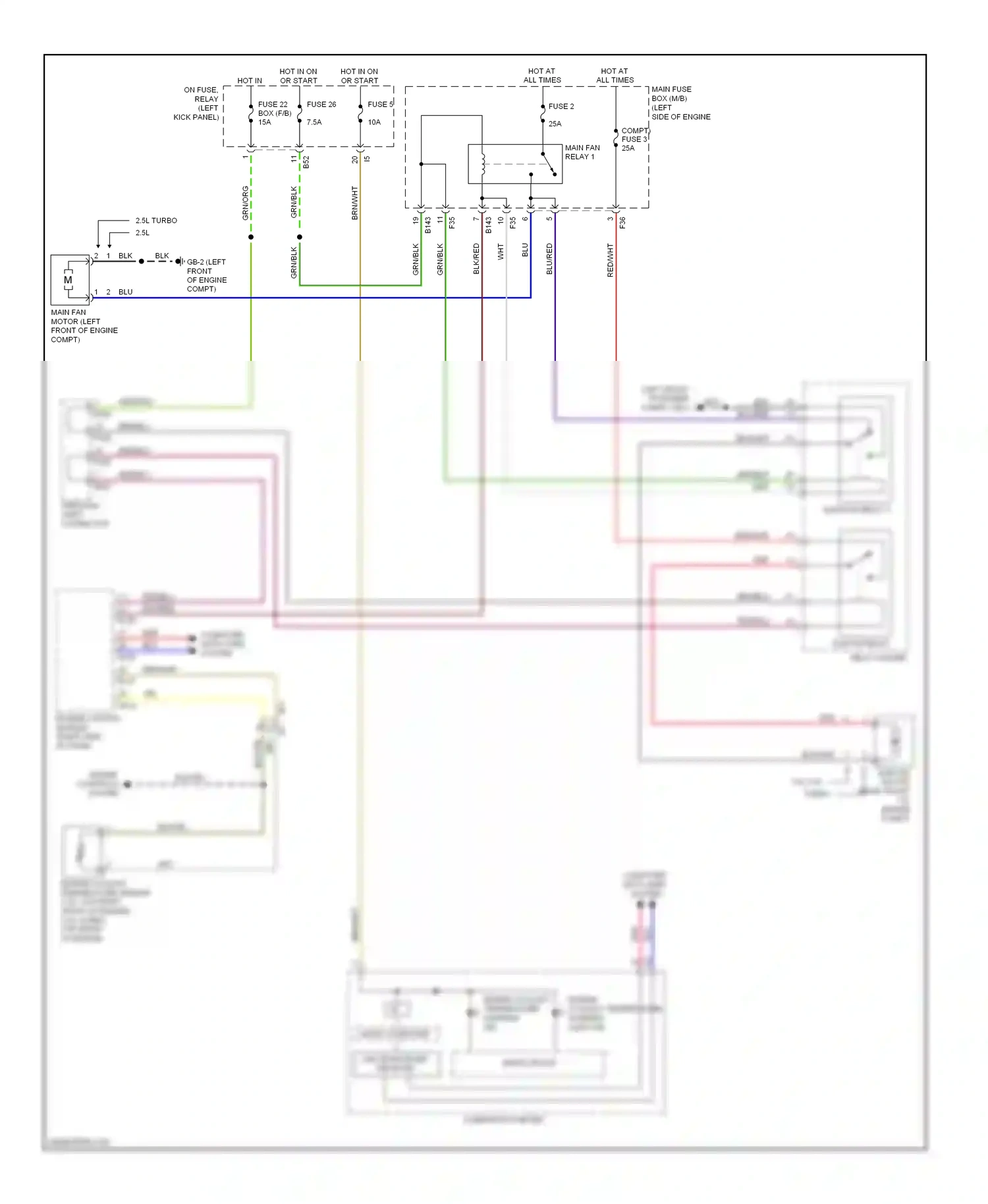 Wiring diagram brn/blu for Subaru Forester SJ (2012-2015) (4 of 9)