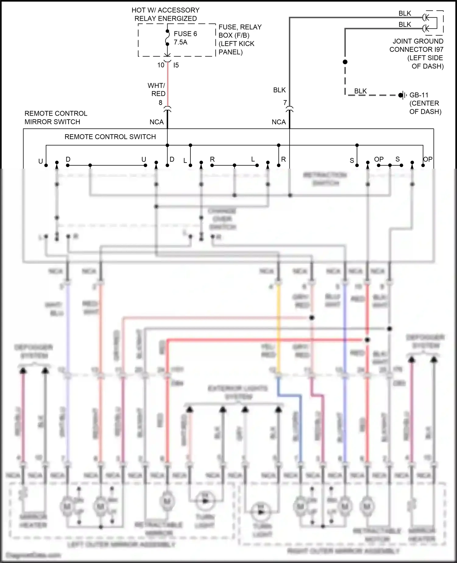 Wiring diagram change over switch for Subaru Forester SJ (2012-2015) (4 of 4)