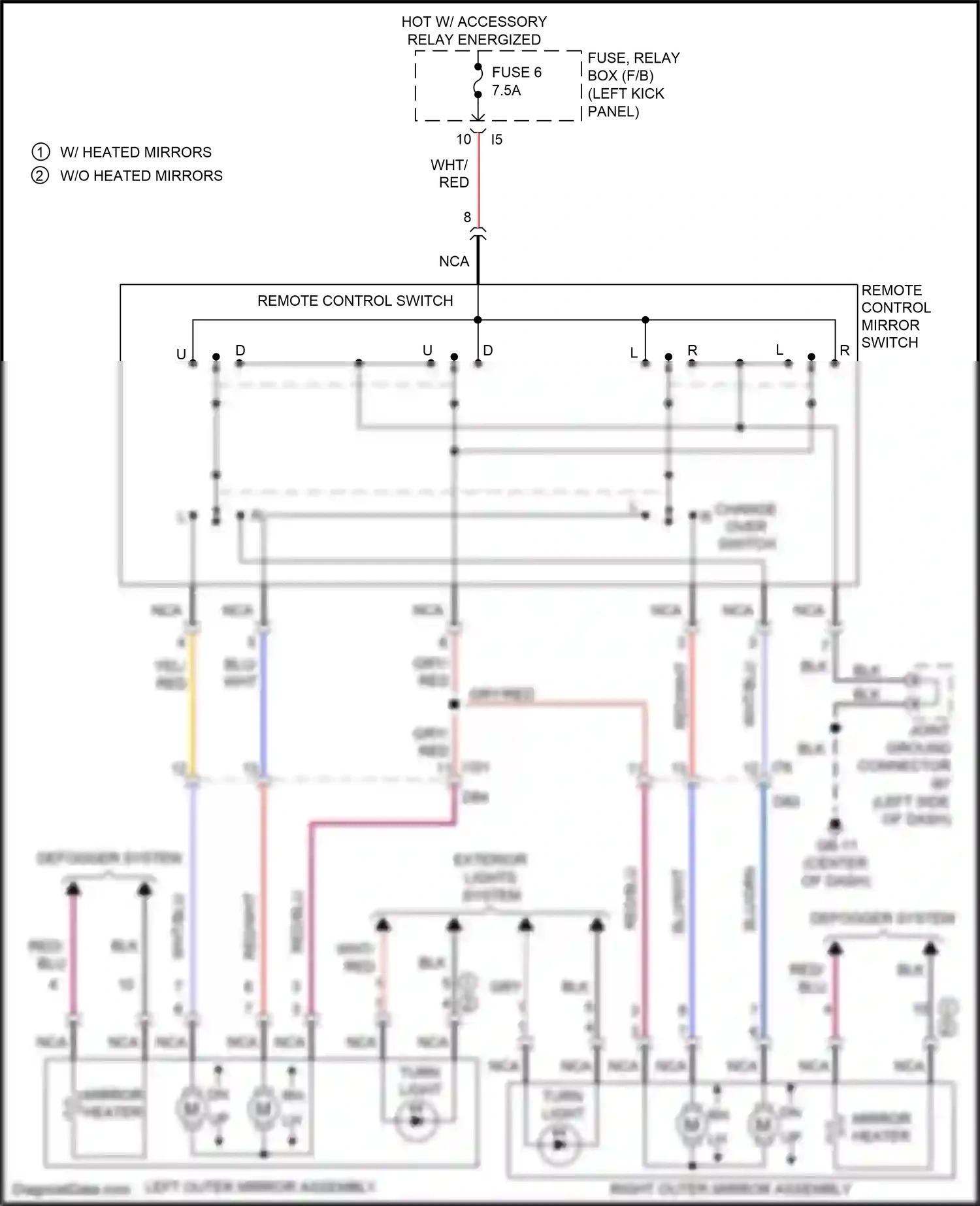 Wiring diagram change over switch for Subaru Forester SJ (2012-2015) (3 of 4)