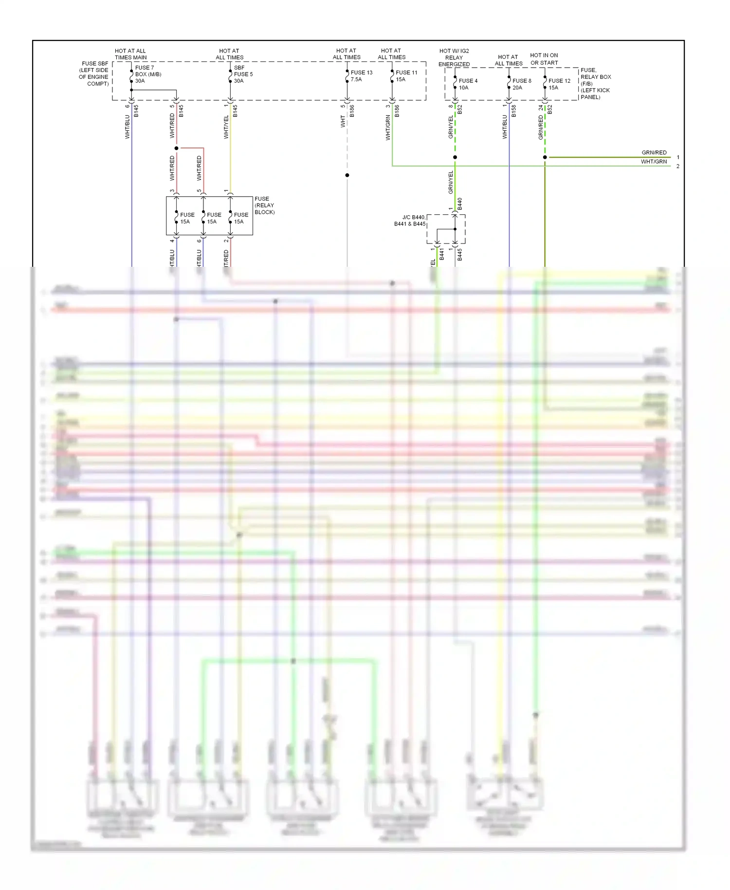 Wiring diagram fuse 11 for Subaru Forester SJ (2012-2015) (4 of 5)