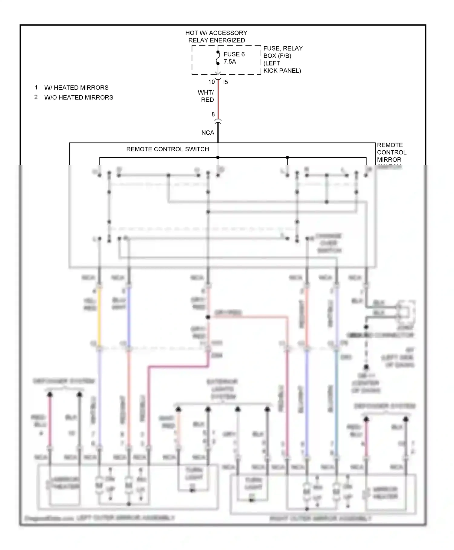Wiring diagram gry/red for Subaru Forester SJ (2012-2015) (21 of 24)