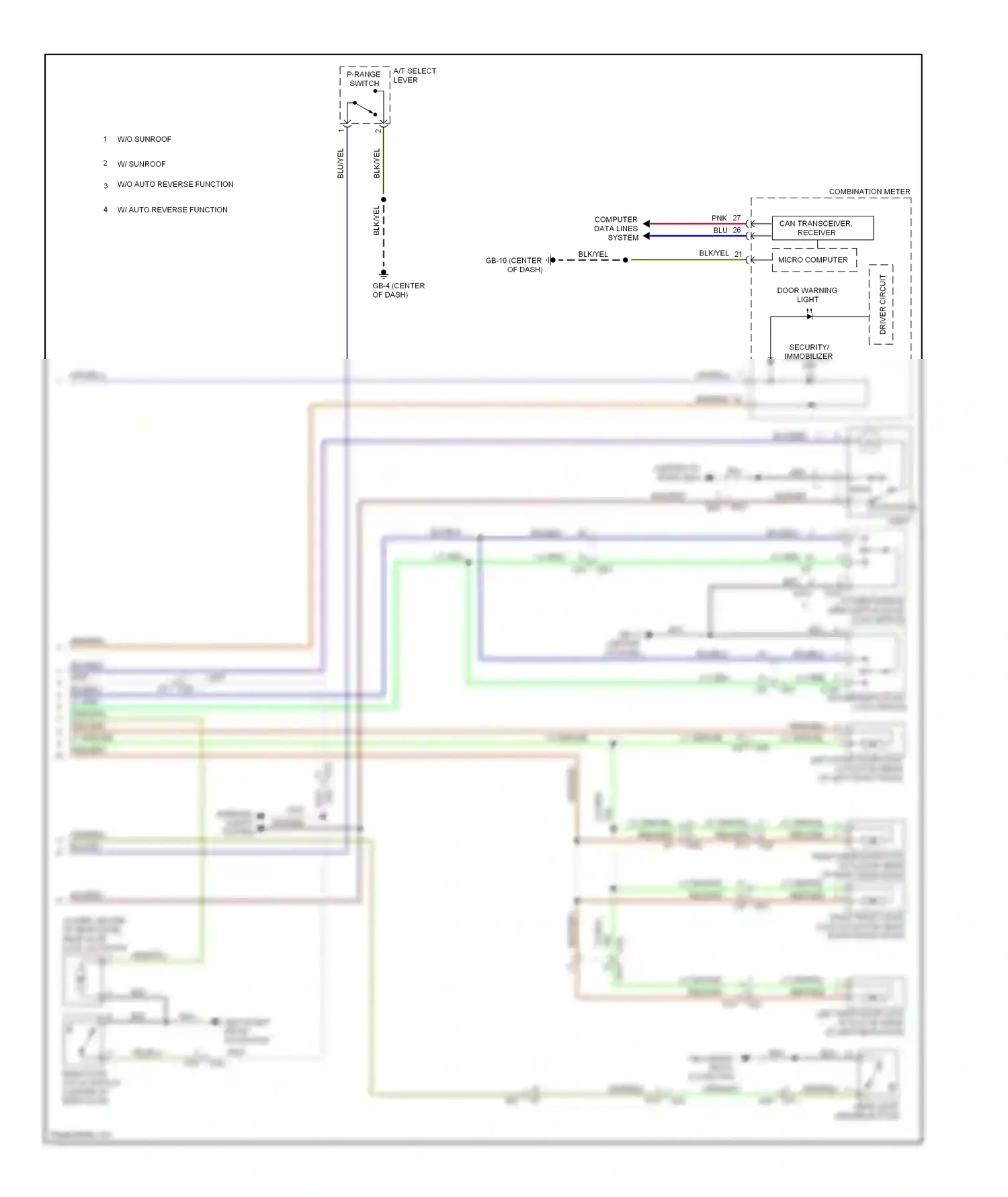 Wiring diagram micro computer for Subaru Forester SJ (2012-2015) (4 of 17)