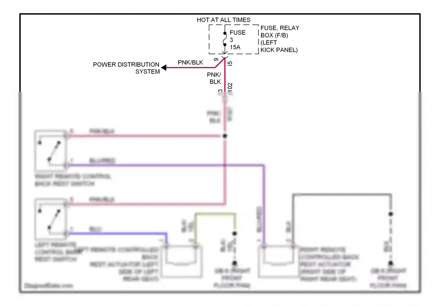 Wiring diagram power distribution system for Subaru Forester SJ (2012-2015) (8 of 21)