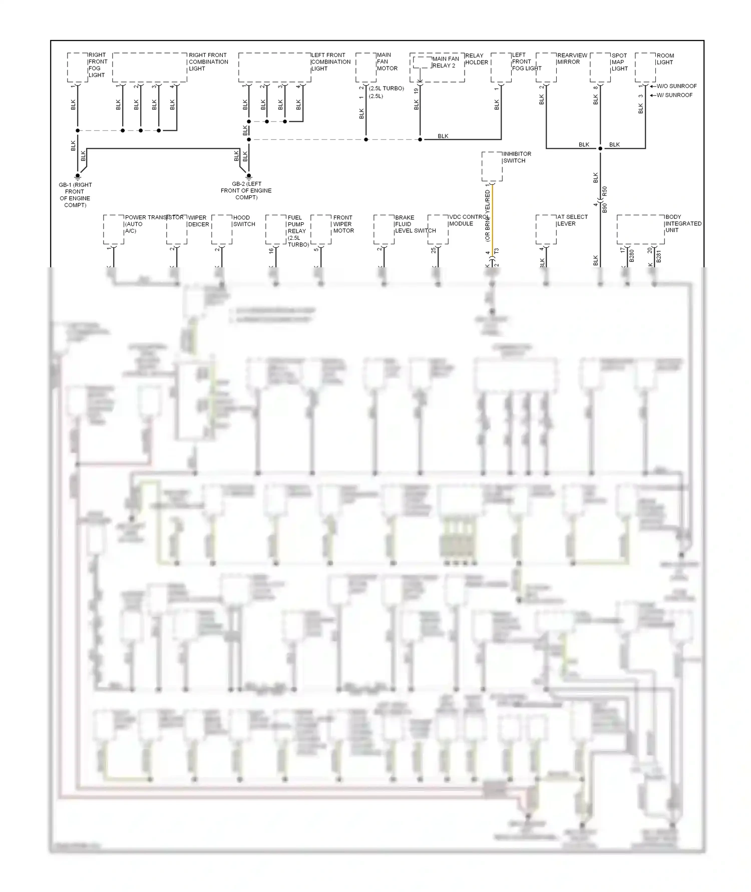 Wiring diagram rear defogger for Subaru Forester SJ (2012-2015) (1 of 2)
