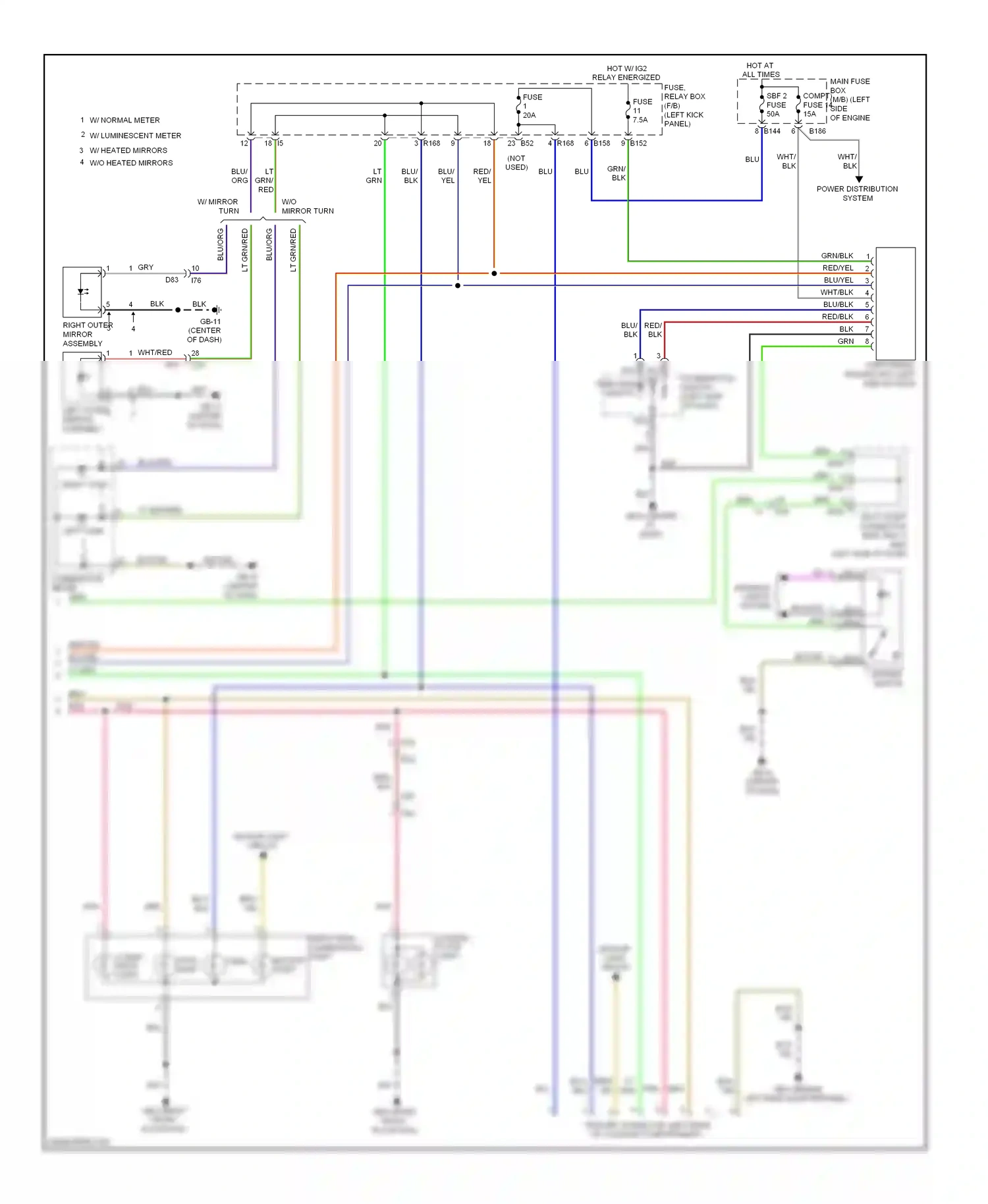 Wiring diagram right turn for Subaru Forester SJ (2012-2015) (1 of 1)
