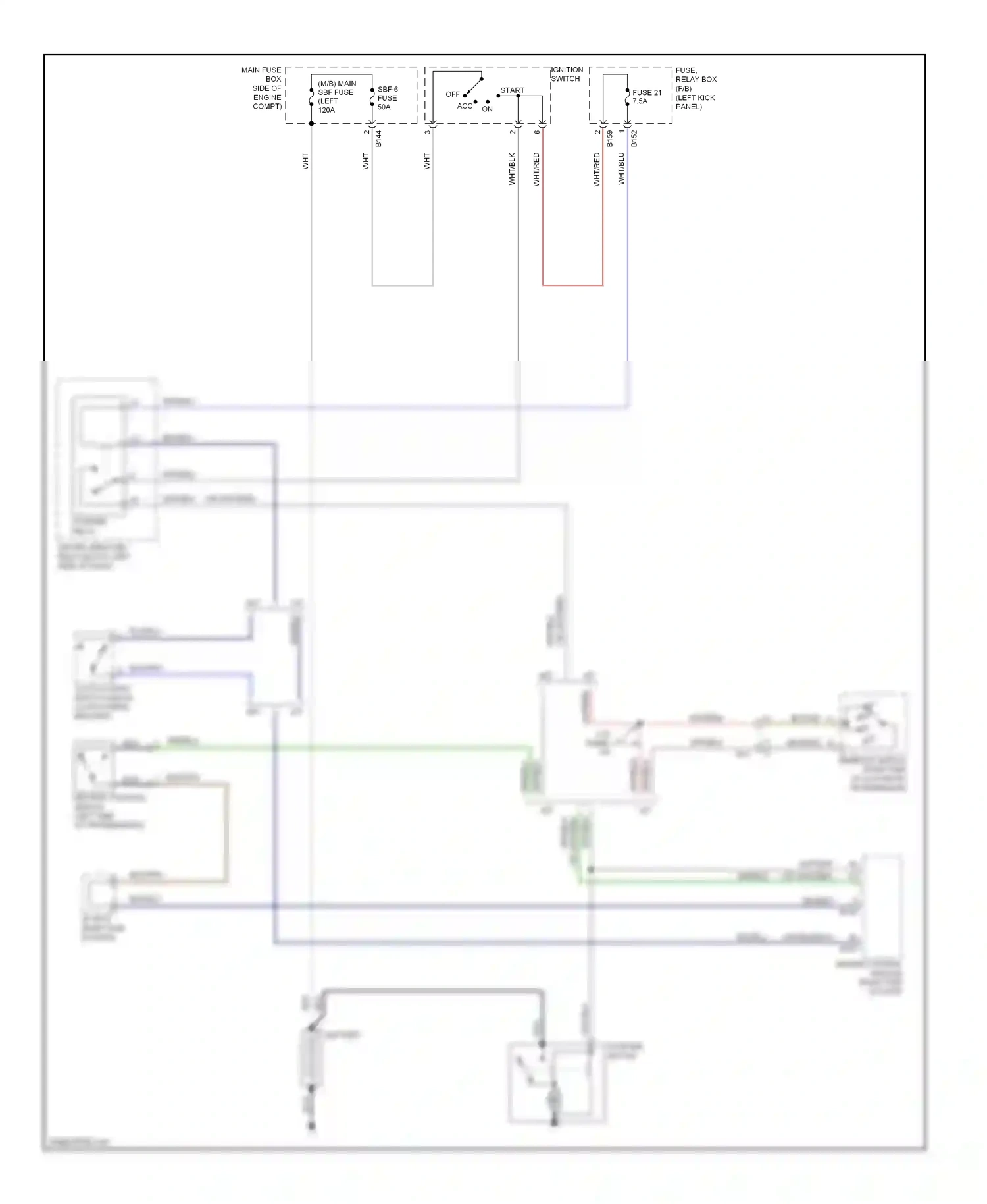 Wiring diagram starter motor for Subaru Forester SJ (2012-2015) (4 of 4)