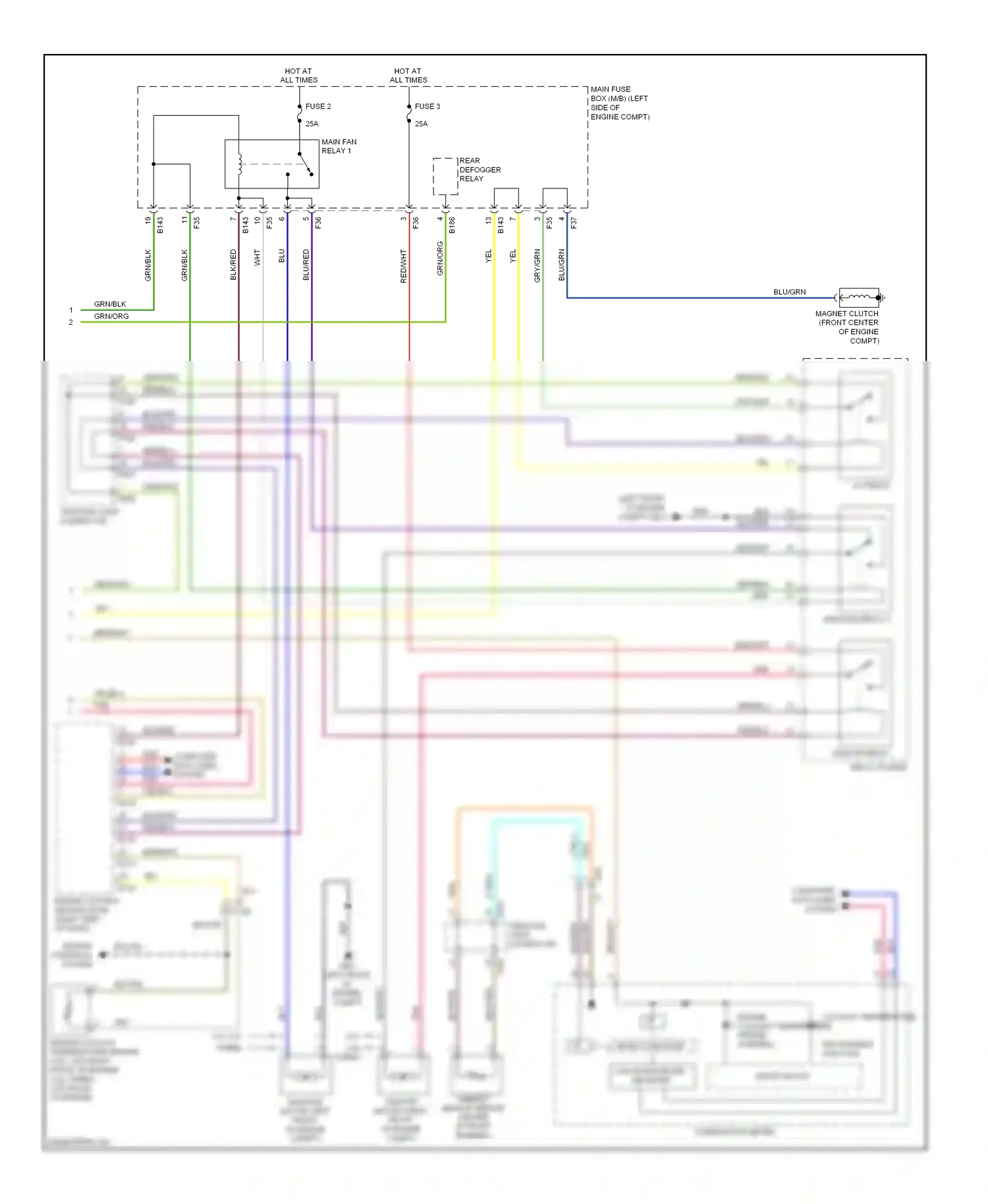 Subaru Forester SJ (2012-2015) system wiring diagram  (1 of 3)