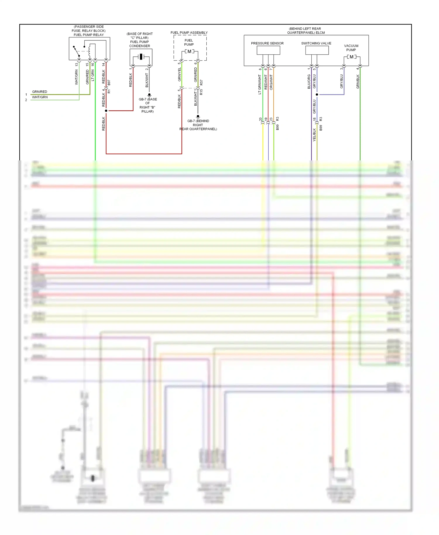 Wiring diagram vacuum pump for Subaru Forester SJ (2012-2015) (1 of 2)