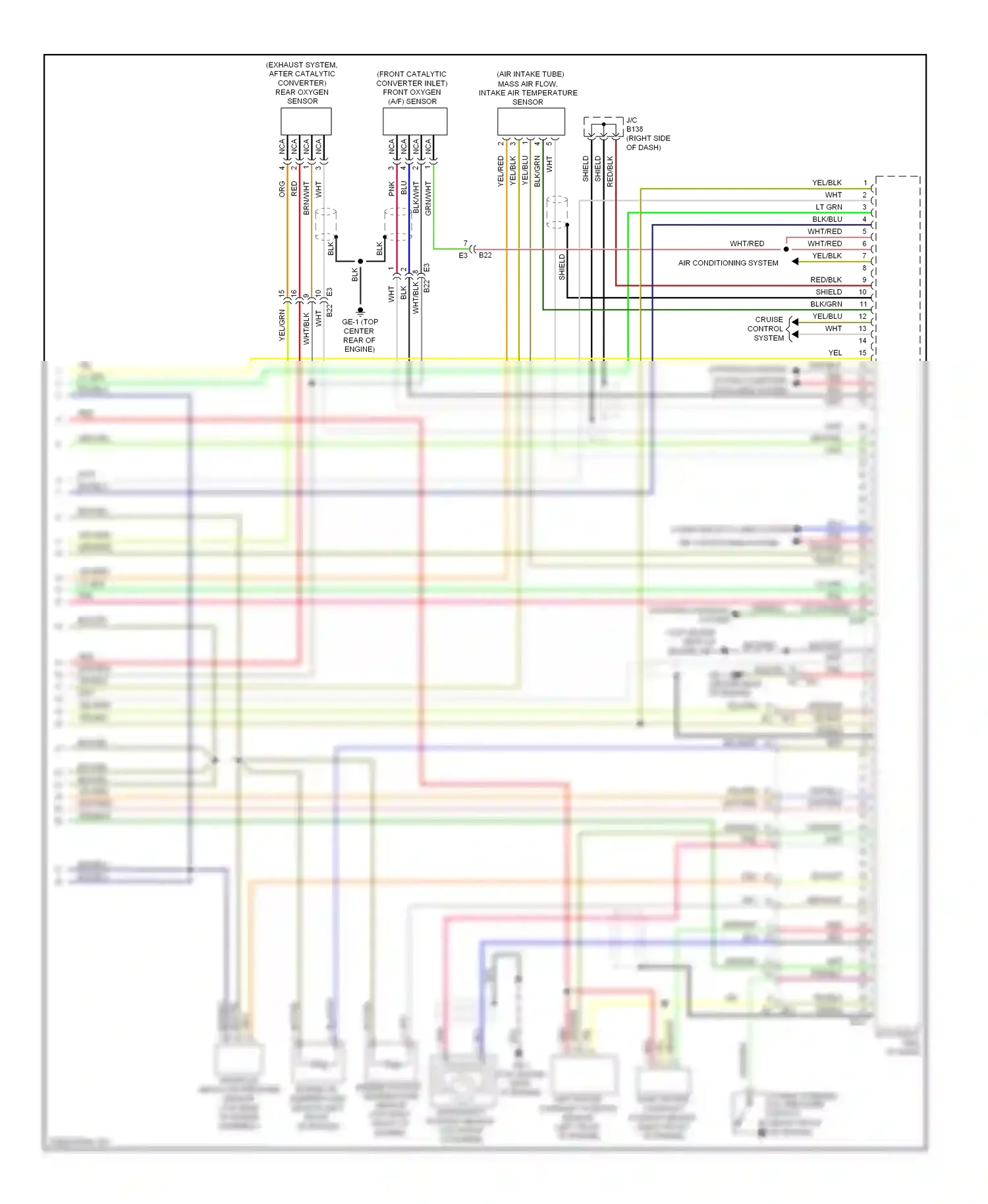 Wiring diagram yel for Subaru Forester SJ (2012-2015) (45 of 49)