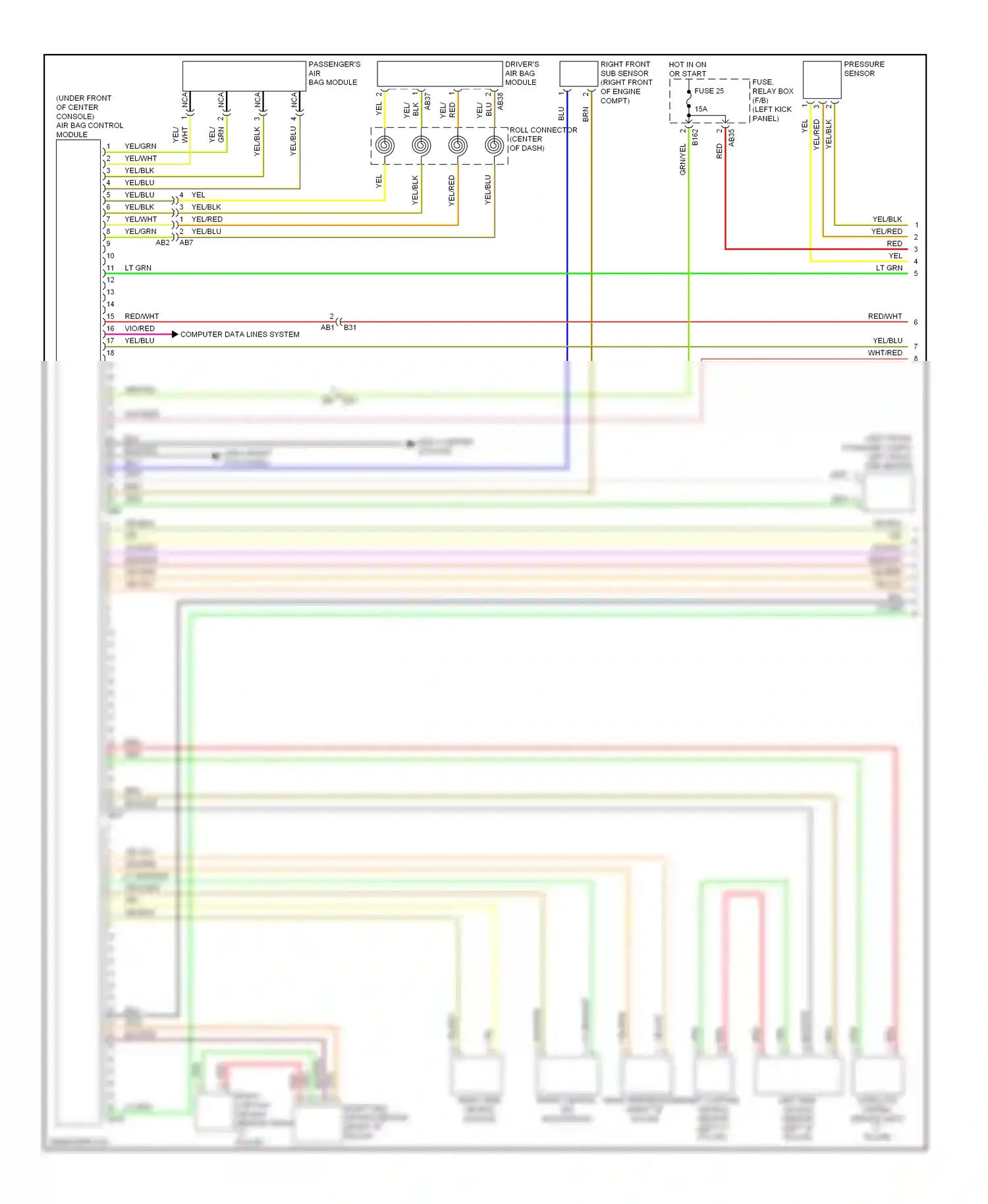 Wiring diagram yel/red for Subaru Forester SJ (2012-2015) (9 of 26)