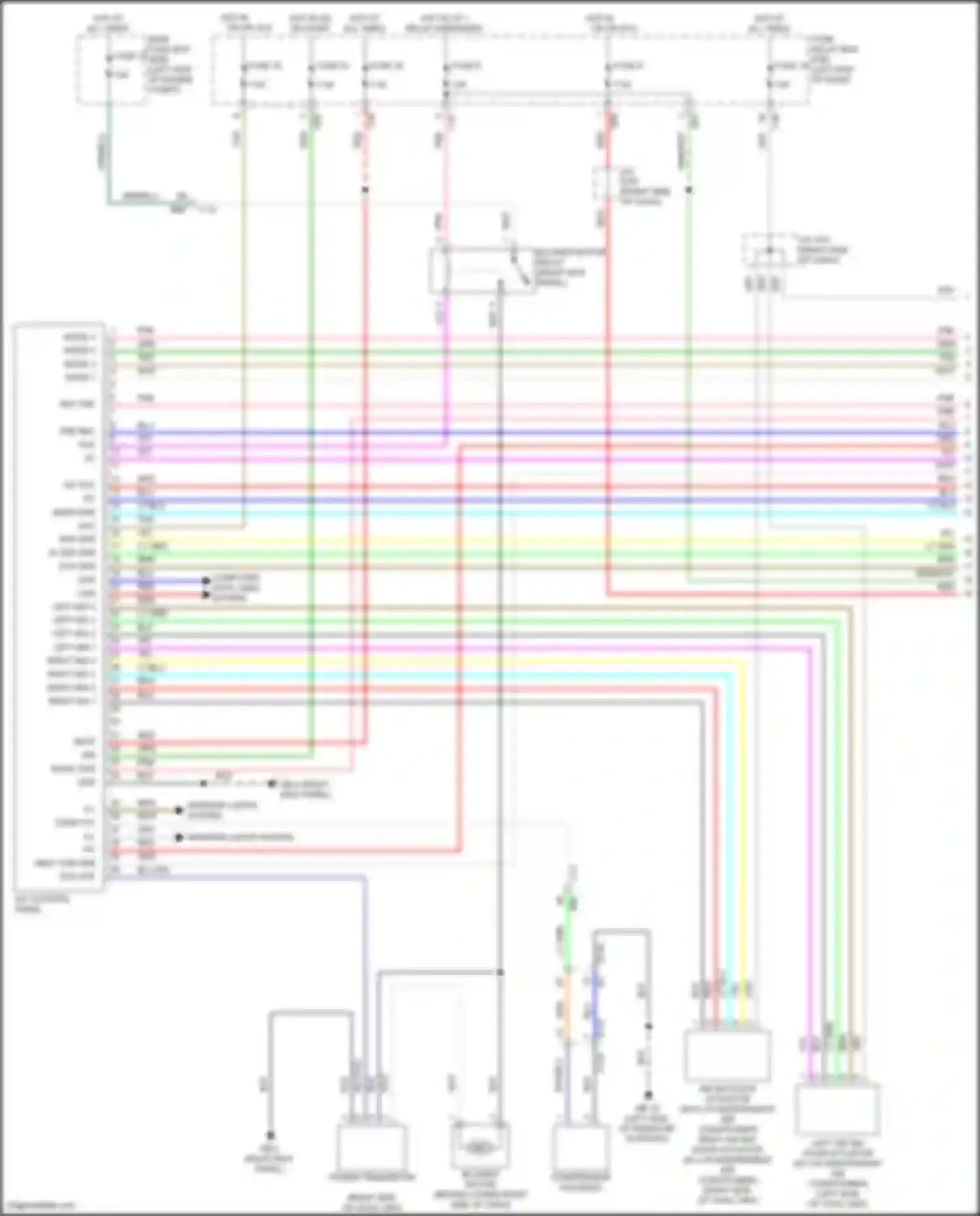 Forester Subaru SK facelift (2021-2024): Automatic a/c circuit (1 of 3)