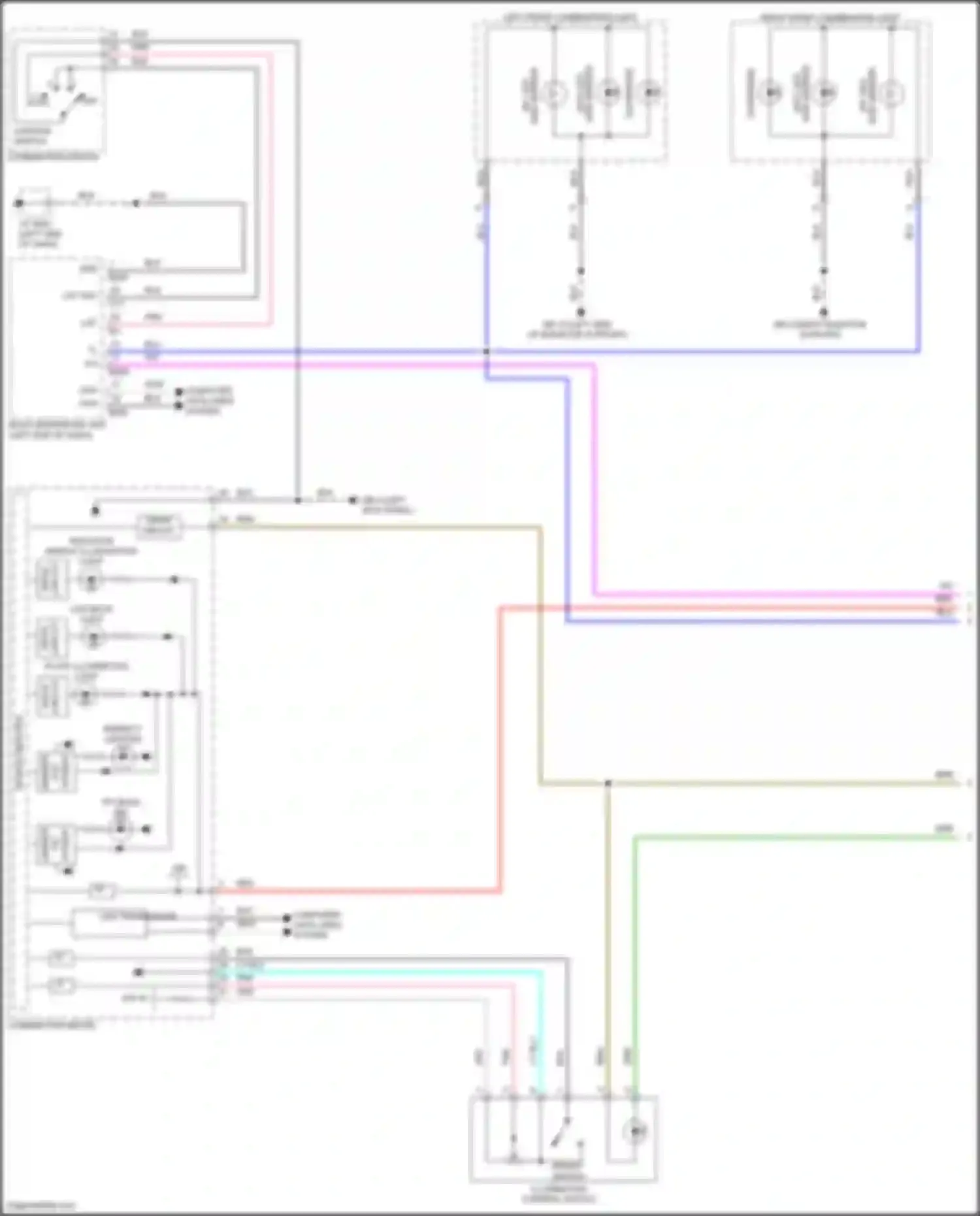 Forester Subaru SK facelift (2021-2024): Instrument illumination circuit (1 of 3)