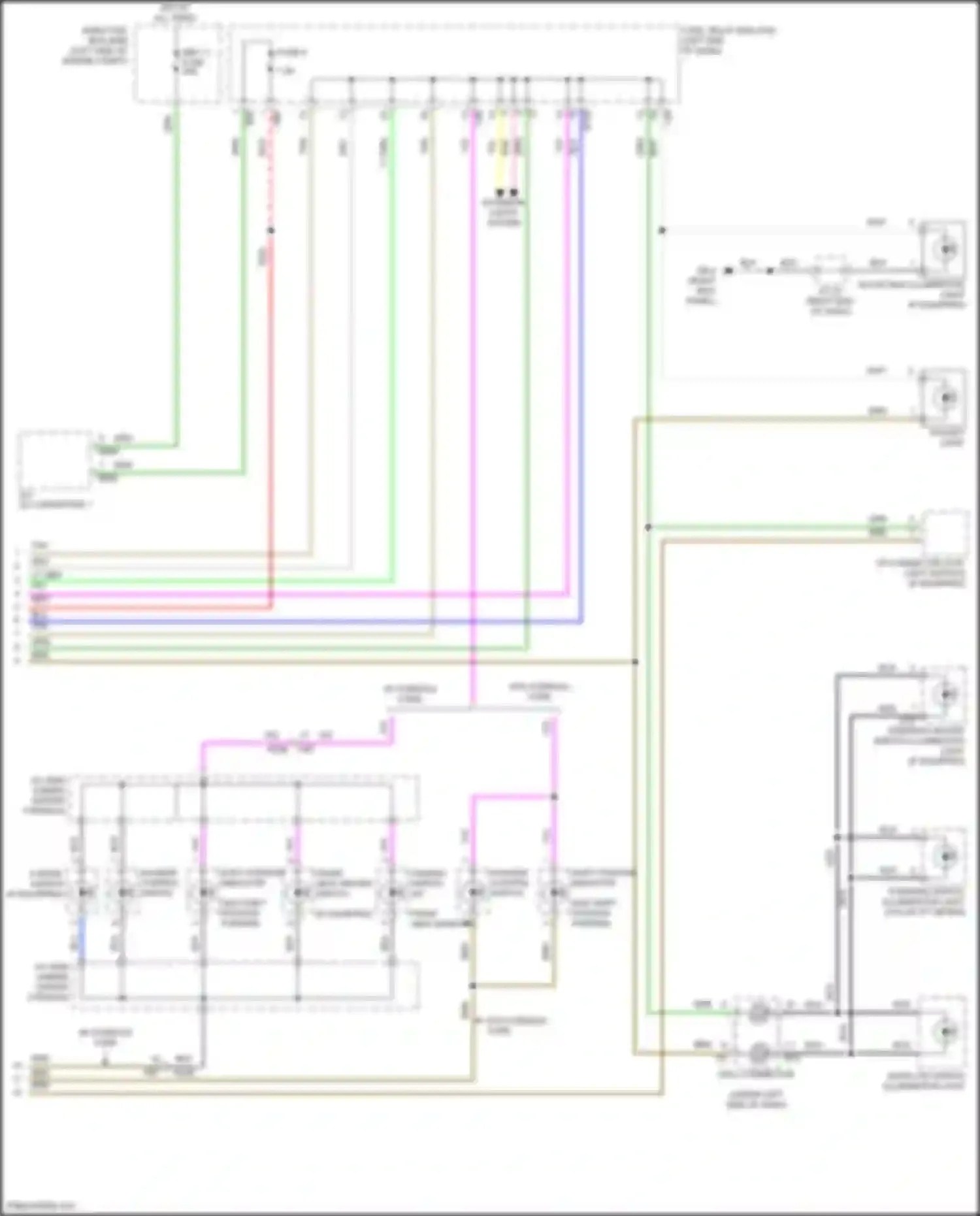 Forester Subaru SK facelift (2021-2024): Instrument illumination circuit (3 of 3)