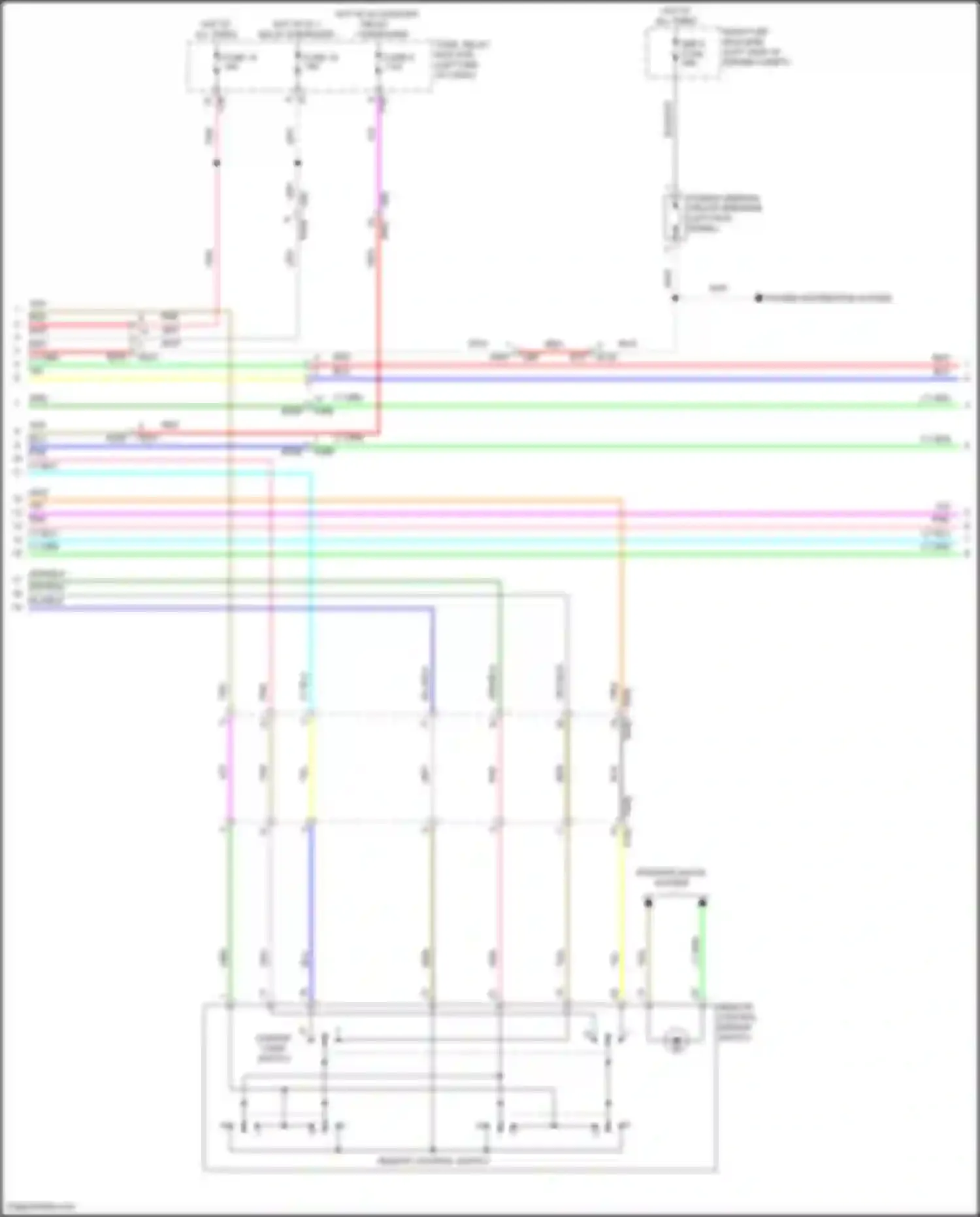 Forester Subaru SK facelift (2021-2024): Memory systems circuit (2 of 3)