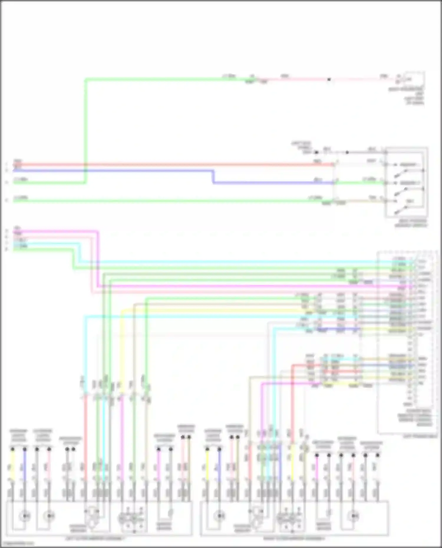 Forester Subaru SK facelift (2021-2024): Memory systems circuit (3 of 3)