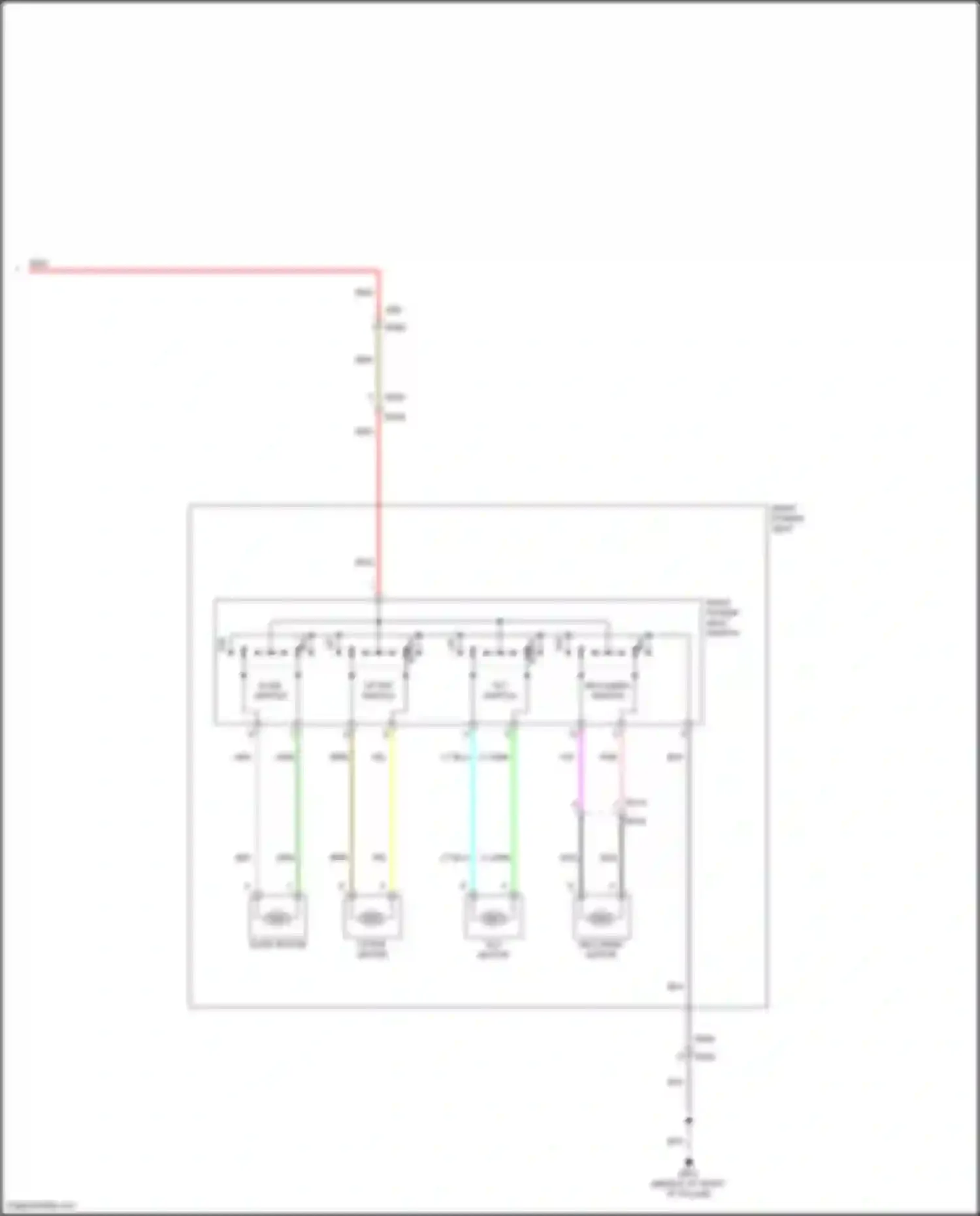 Forester Subaru SK facelift (2021-2024): Power seat circuit (2 of 2)