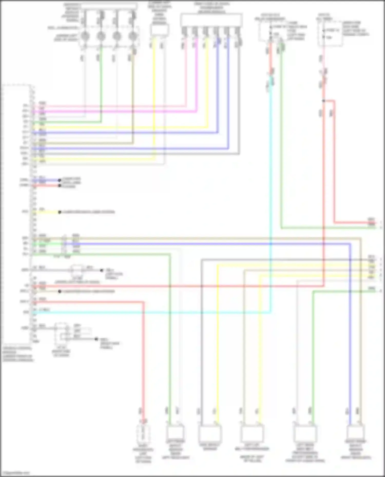 Forester Subaru SK facelift (2021-2024): Supplemental restraints circuit (1 of 3)
