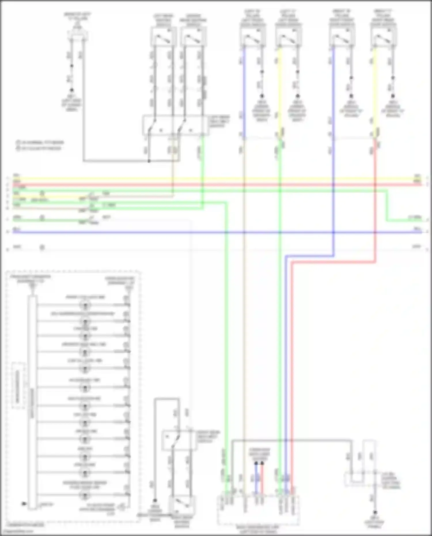 Wiring diagram access key ind for Subaru Forester SK facelift (2021-2024) (2 of 3)