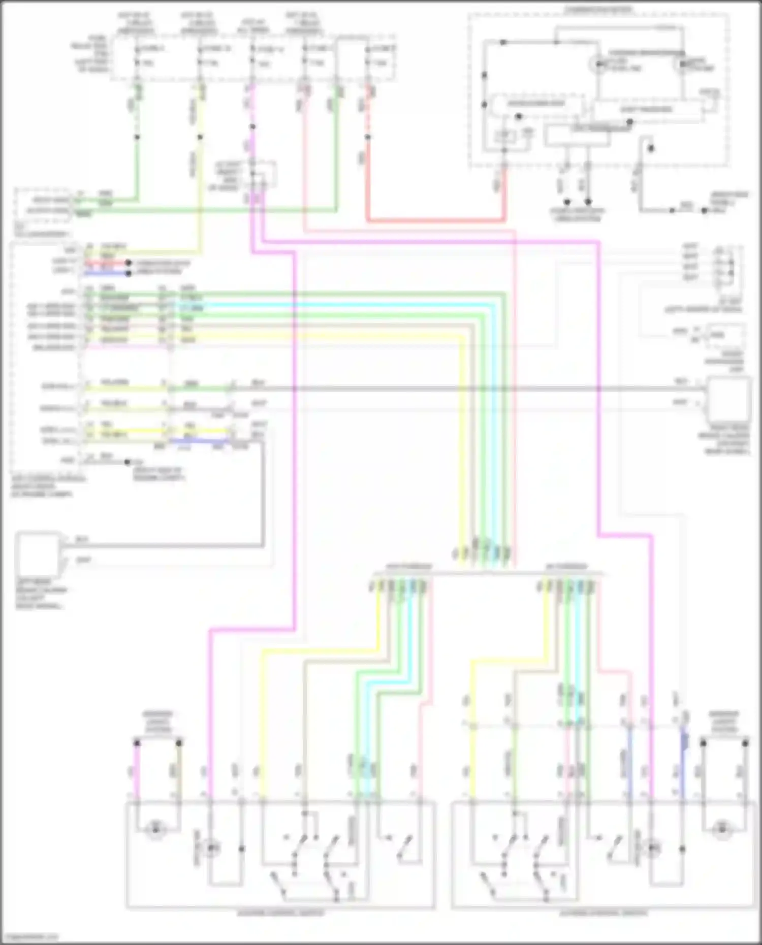 Wiring diagram audio- navigation unit for Subaru Forester SK facelift (2021-2024) (4 of 4)