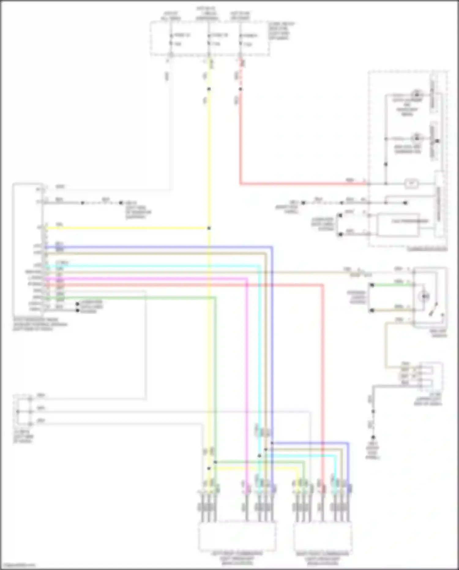 Wiring diagram auto headlight beam leveler control module for Subaru Forester SK facelift (2021-2024) (3 of 5)