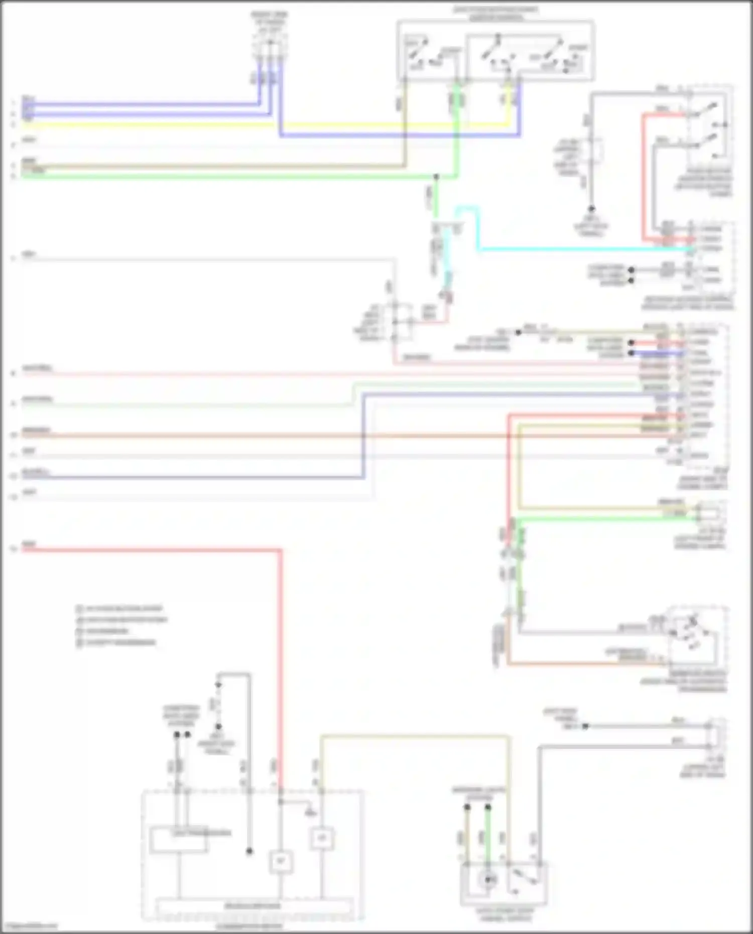 Wiring diagram auto start stop cancel switch for Subaru Forester SK facelift (2021-2024) (4 of 4)